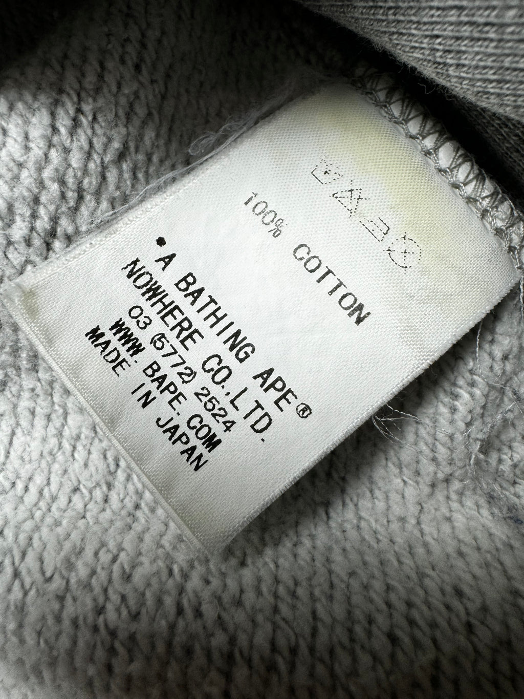 BAPE Baby Milo Plaid Gray Crewneck 2000s