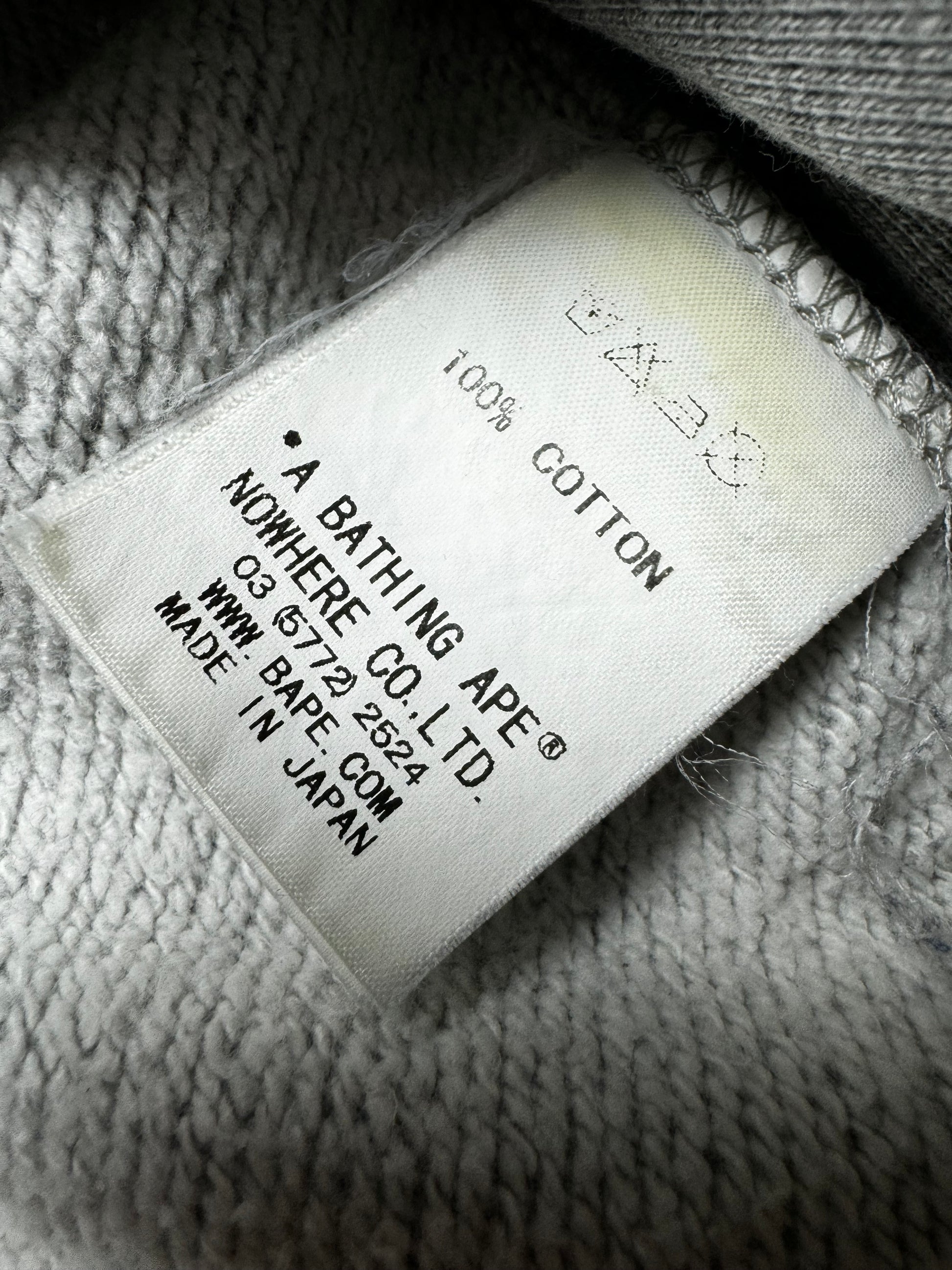 BAPE Baby Milo Plaid Gray Crewneck 2000s