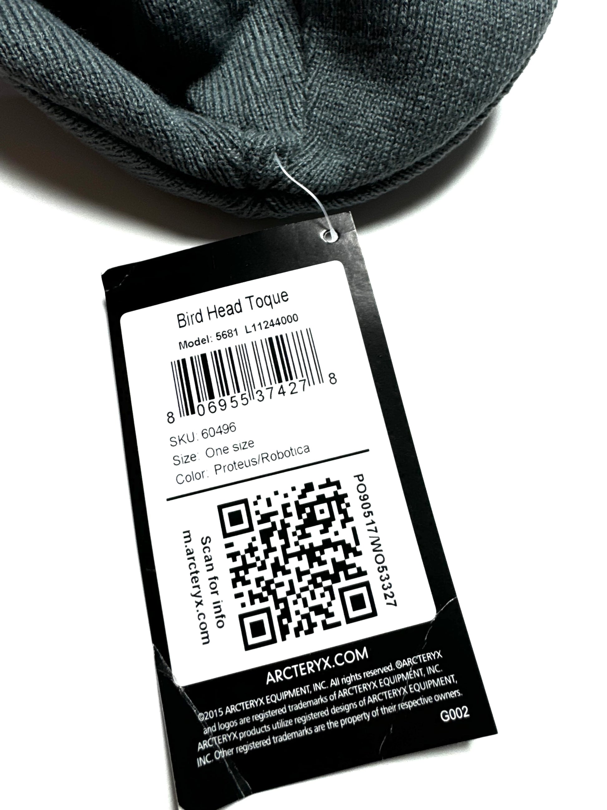 Arc'teryx Grey Head Toque Beanie 2000s