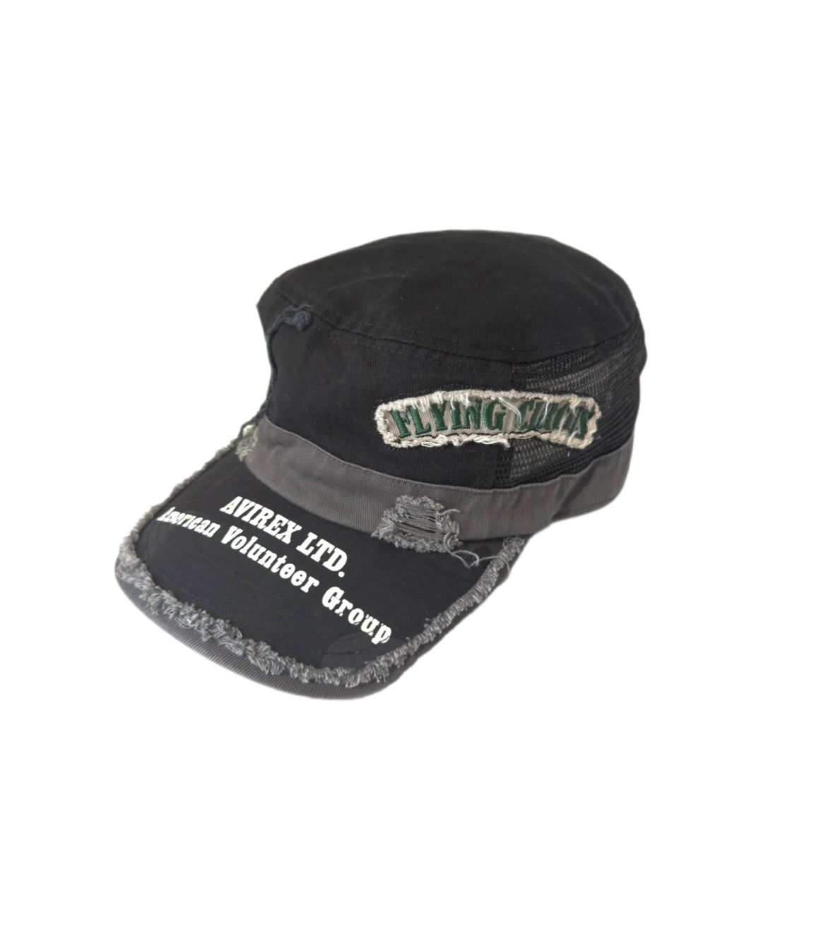Avirex Distressed Army Black Cadet Hat