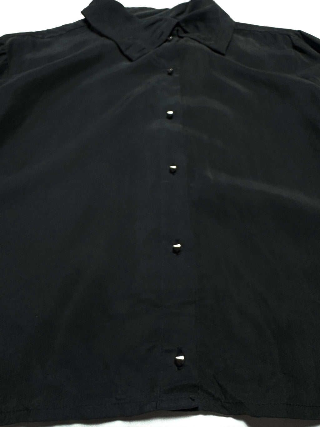 Diesel Black Asymmetrical Collar Shirt