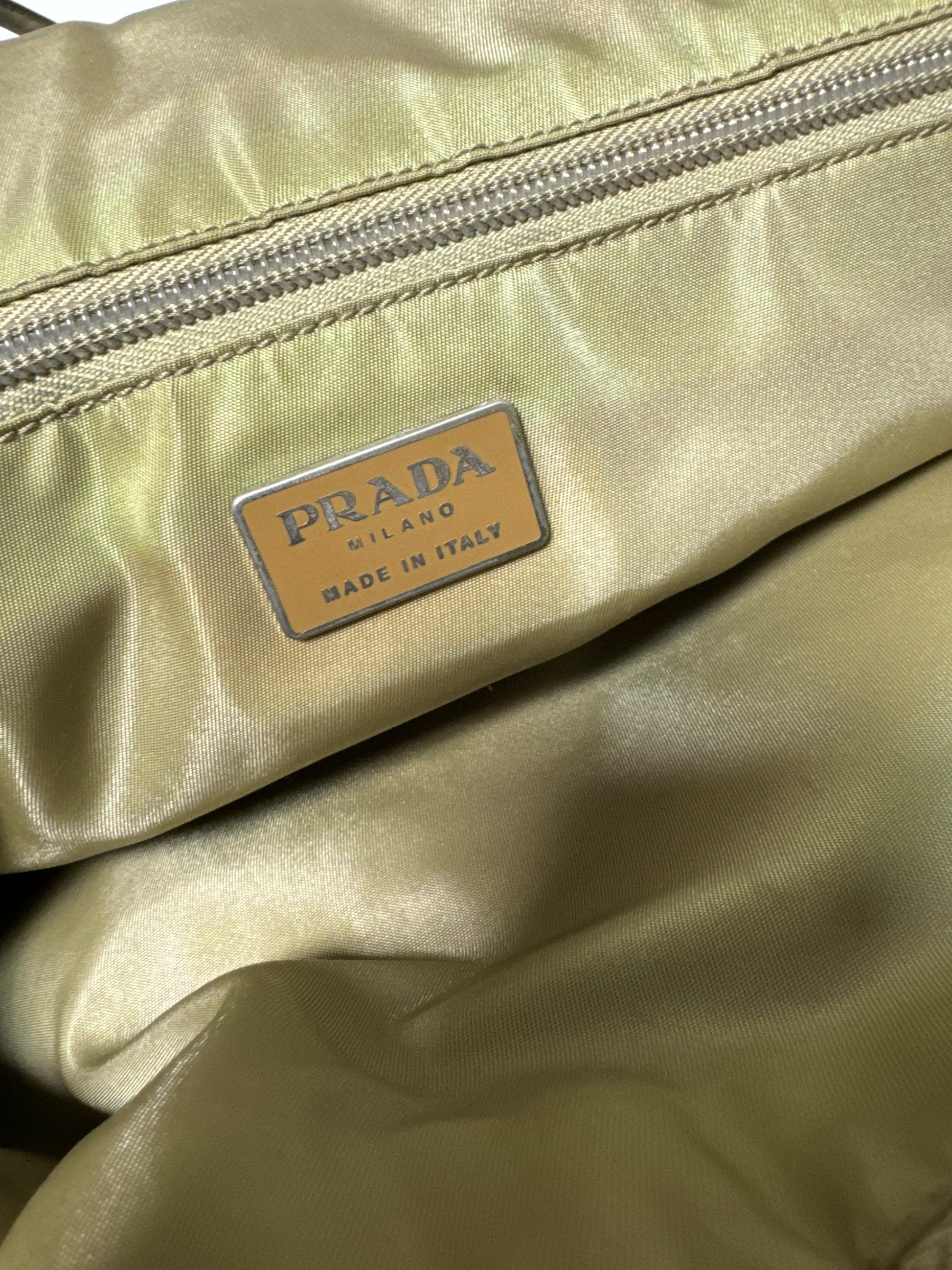 PRADA Vintage Olive Tote Bag