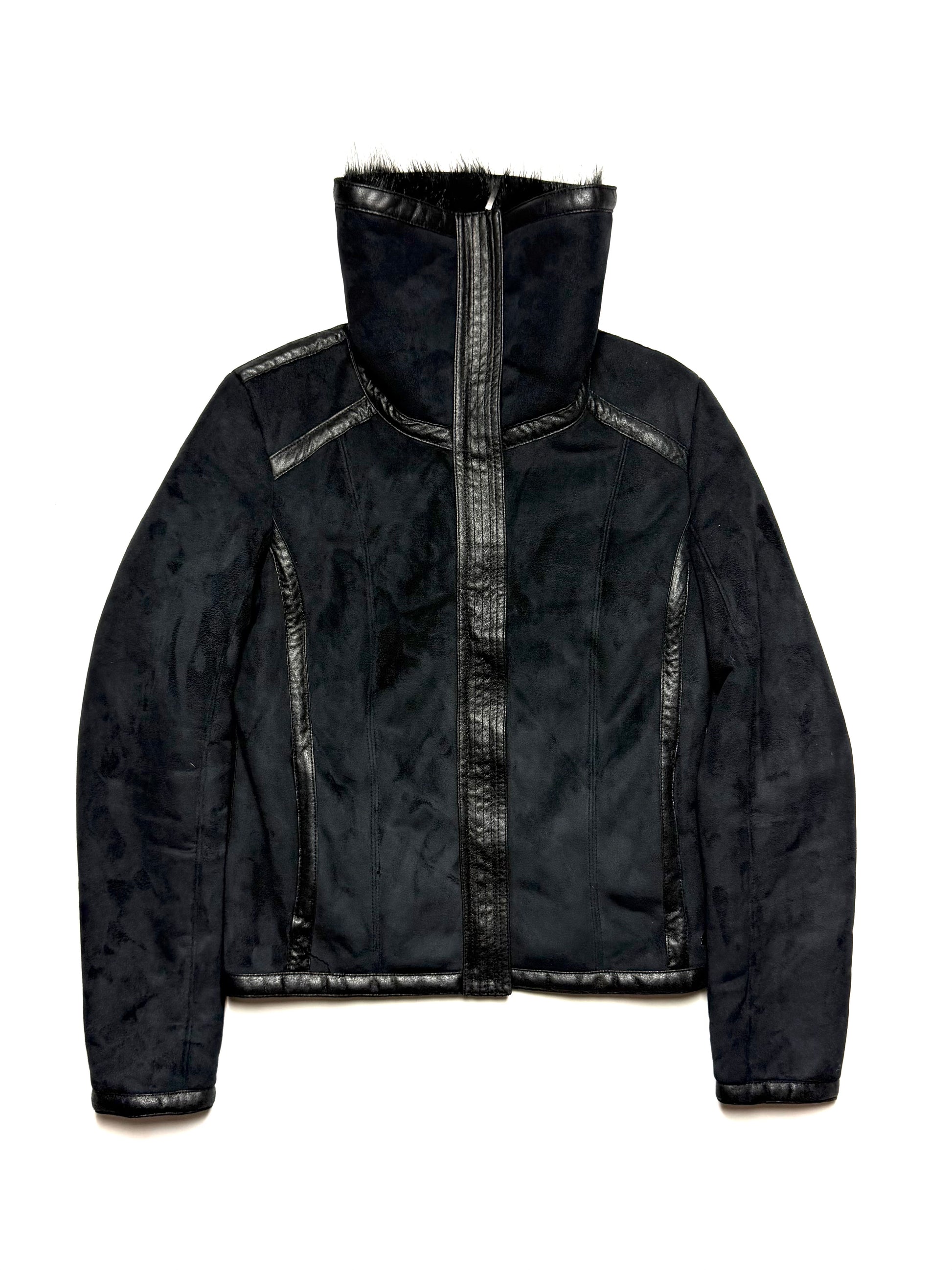 GUESS Fur Rider Jacket Black