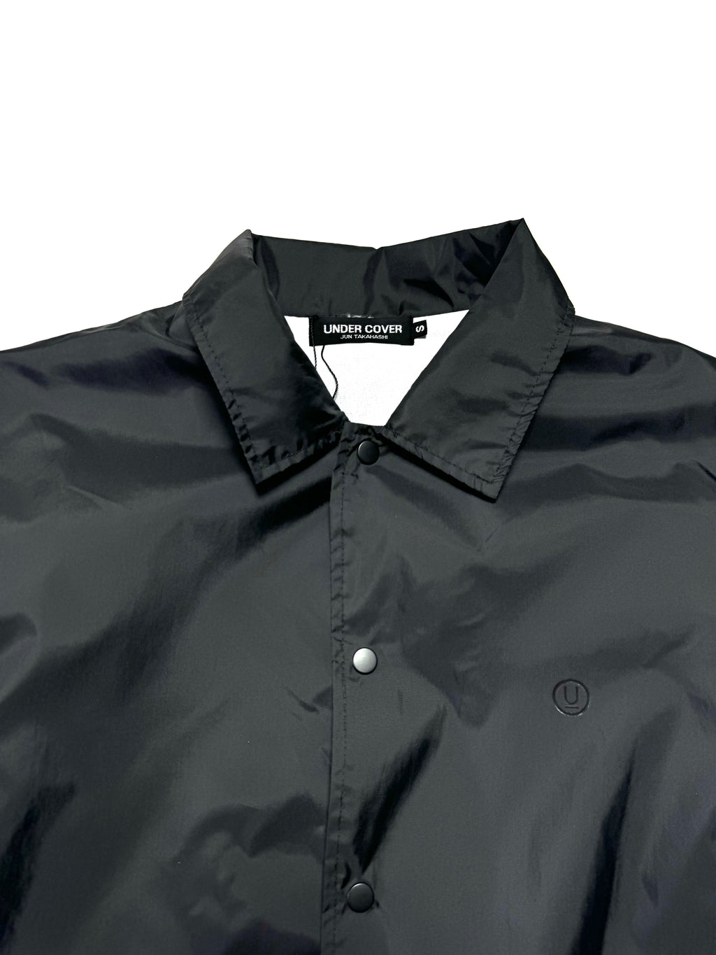 Undercover “Music Record” Black Layered Coach Jacket