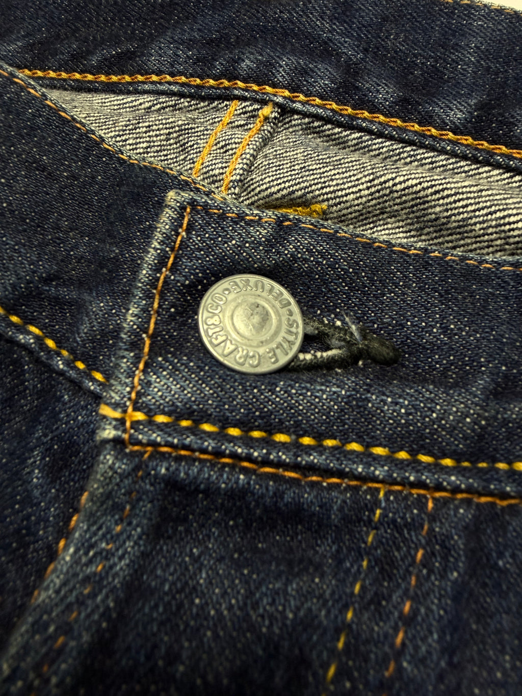 Evisu No.2 Washed Selvage Denim Short 90s