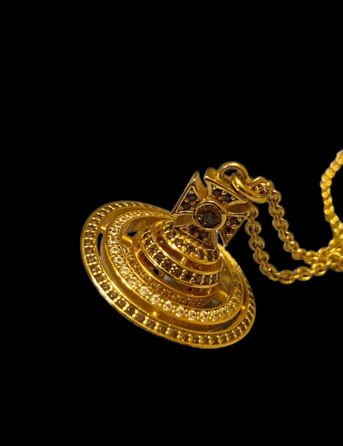 Vivienne Westwood 3D Gold Orbit Necklace