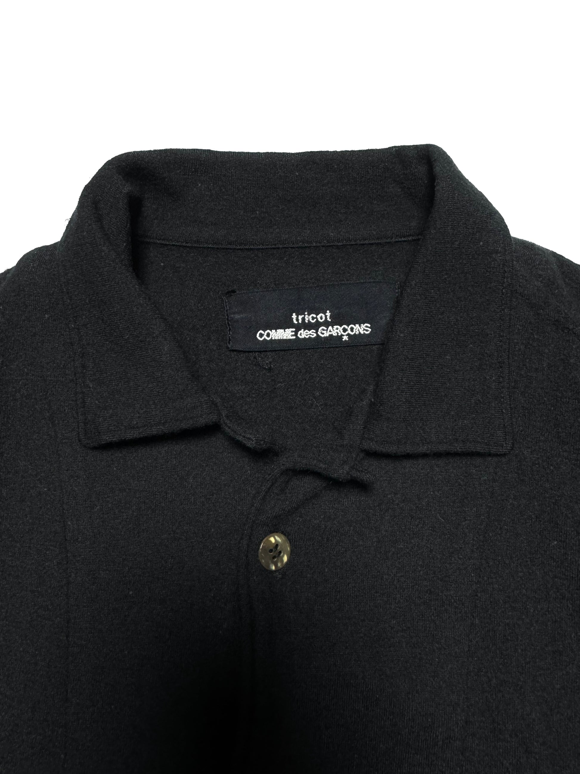 Comme des Garçons Tricot Black Wool Shirt 80s