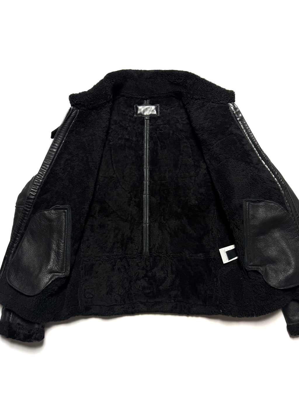 Avirex Type B-6 Patched Black Flight Jacket