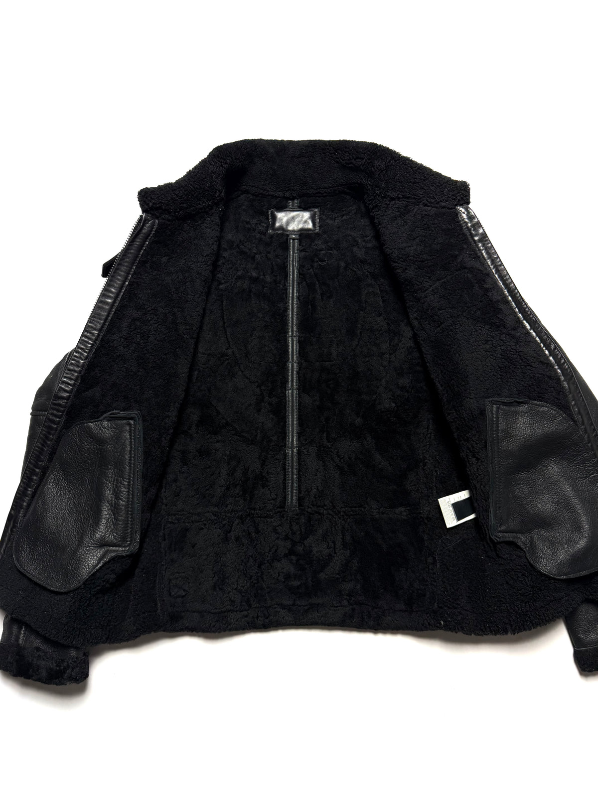 Avirex Type B-6 Patched Black Flight Jacket