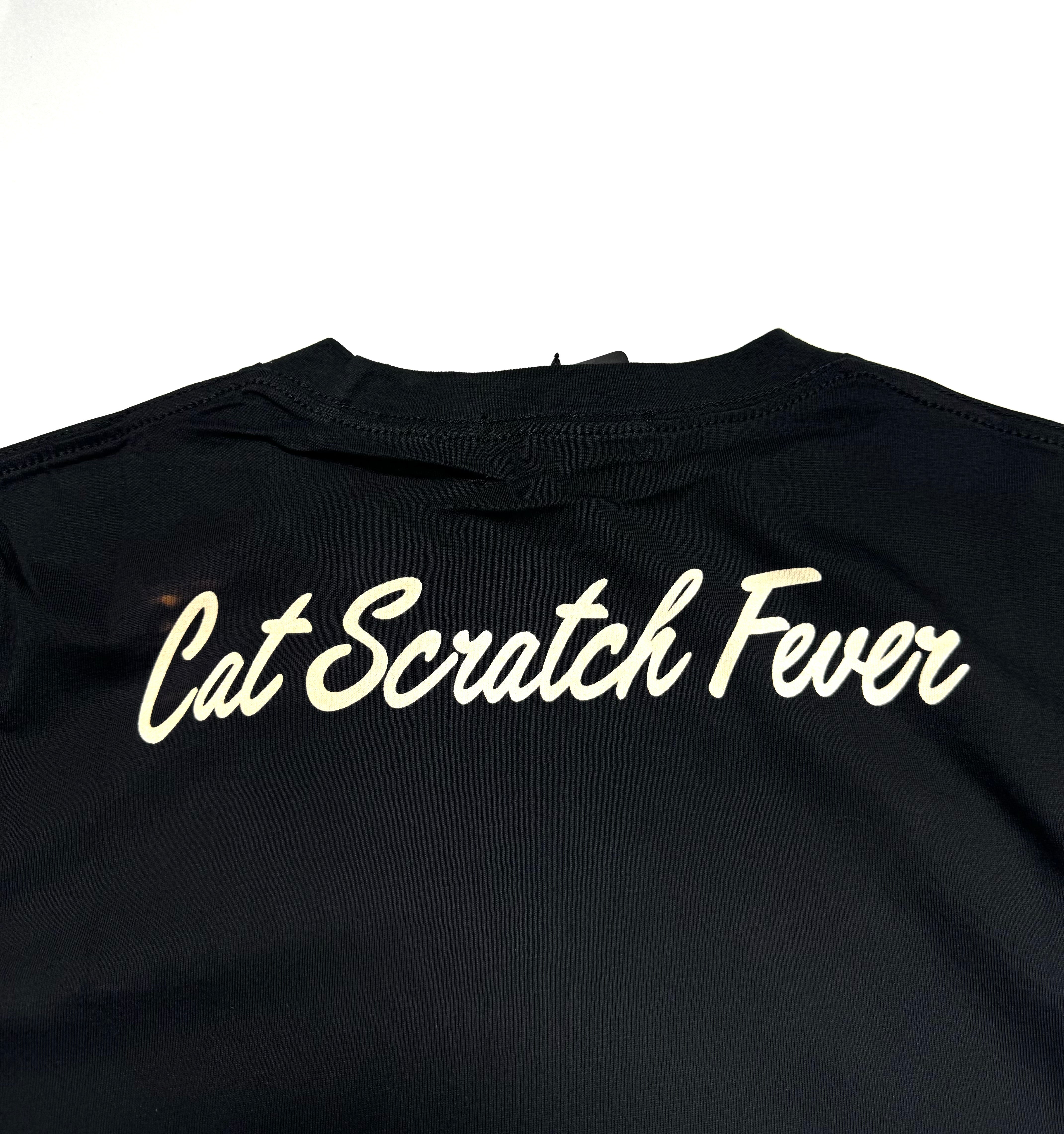 HYSTERIC GLAMOUR CAT SCRATCH FEVER Tシャツ黒XL Hysteric Glamour