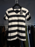Number (n)ine Stripe V-Neck Tee