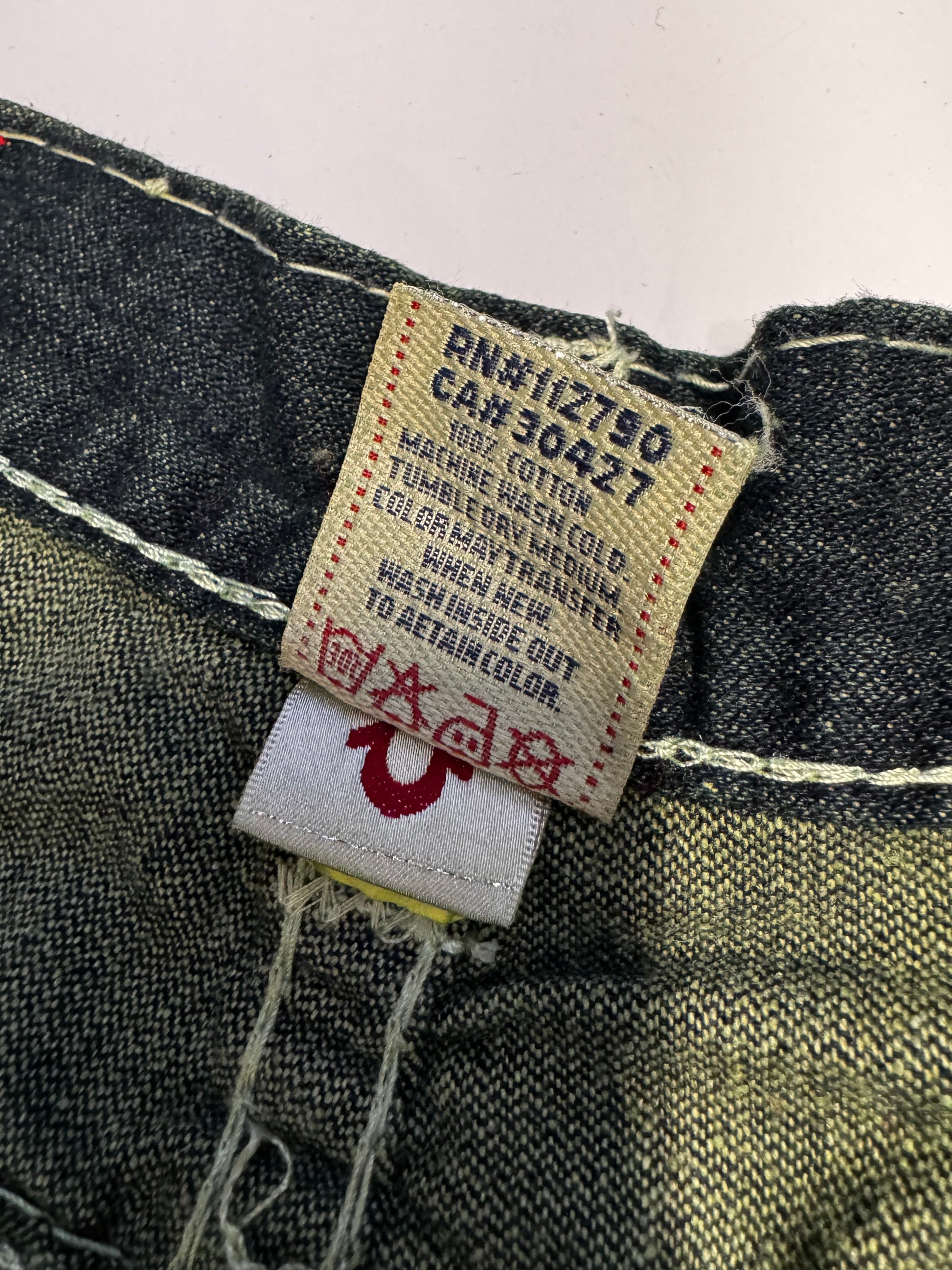 True Religion Green Brushed Short Jort