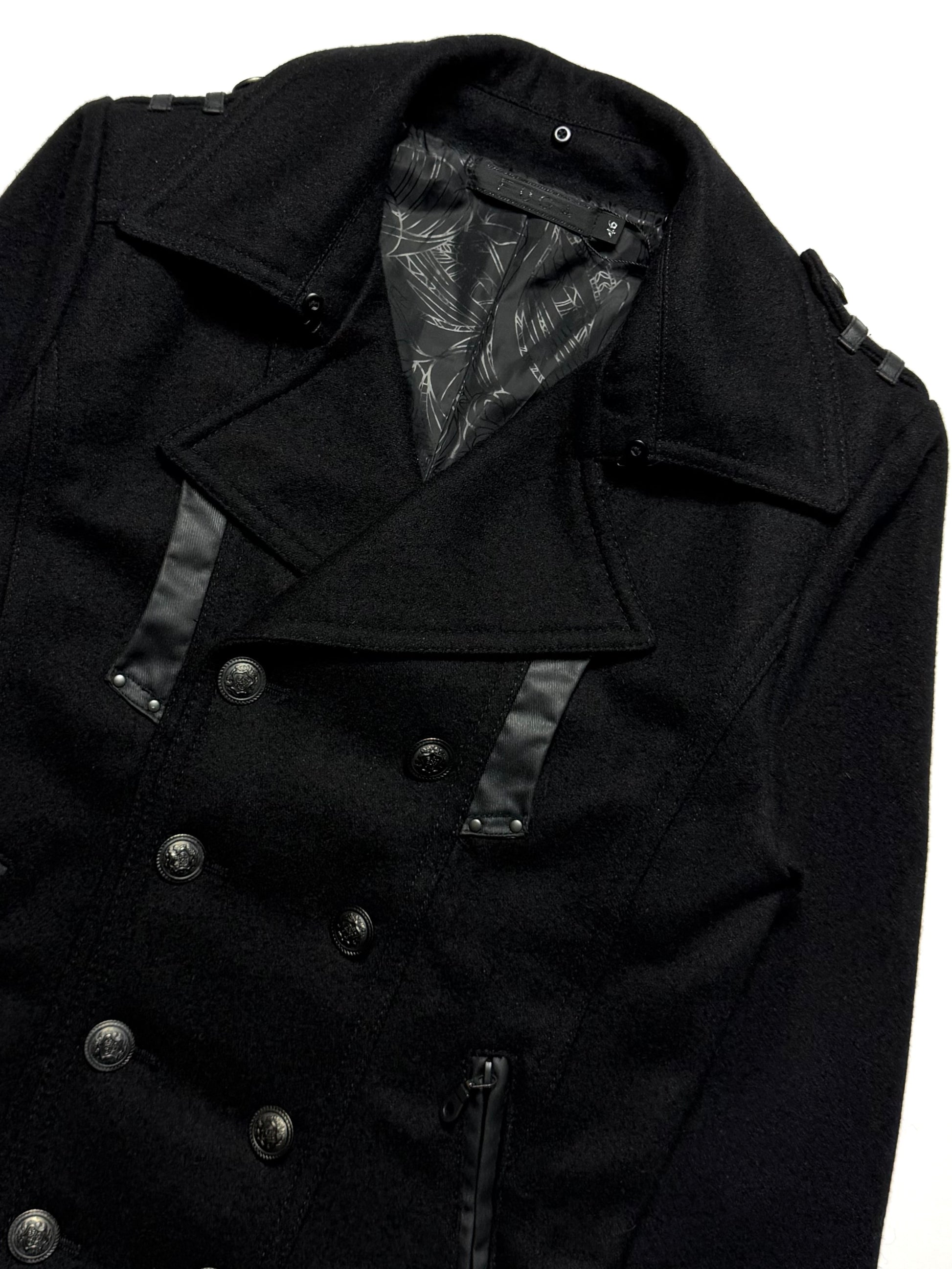 FUGA Double Breasted Wool Napoleon Jacket
