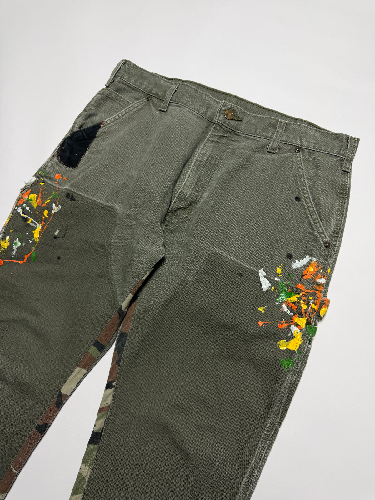 Carhartt Reworked Carpenter Paint Splatter Camo Flared Pant (Gallery Dept. LA Pattern)
