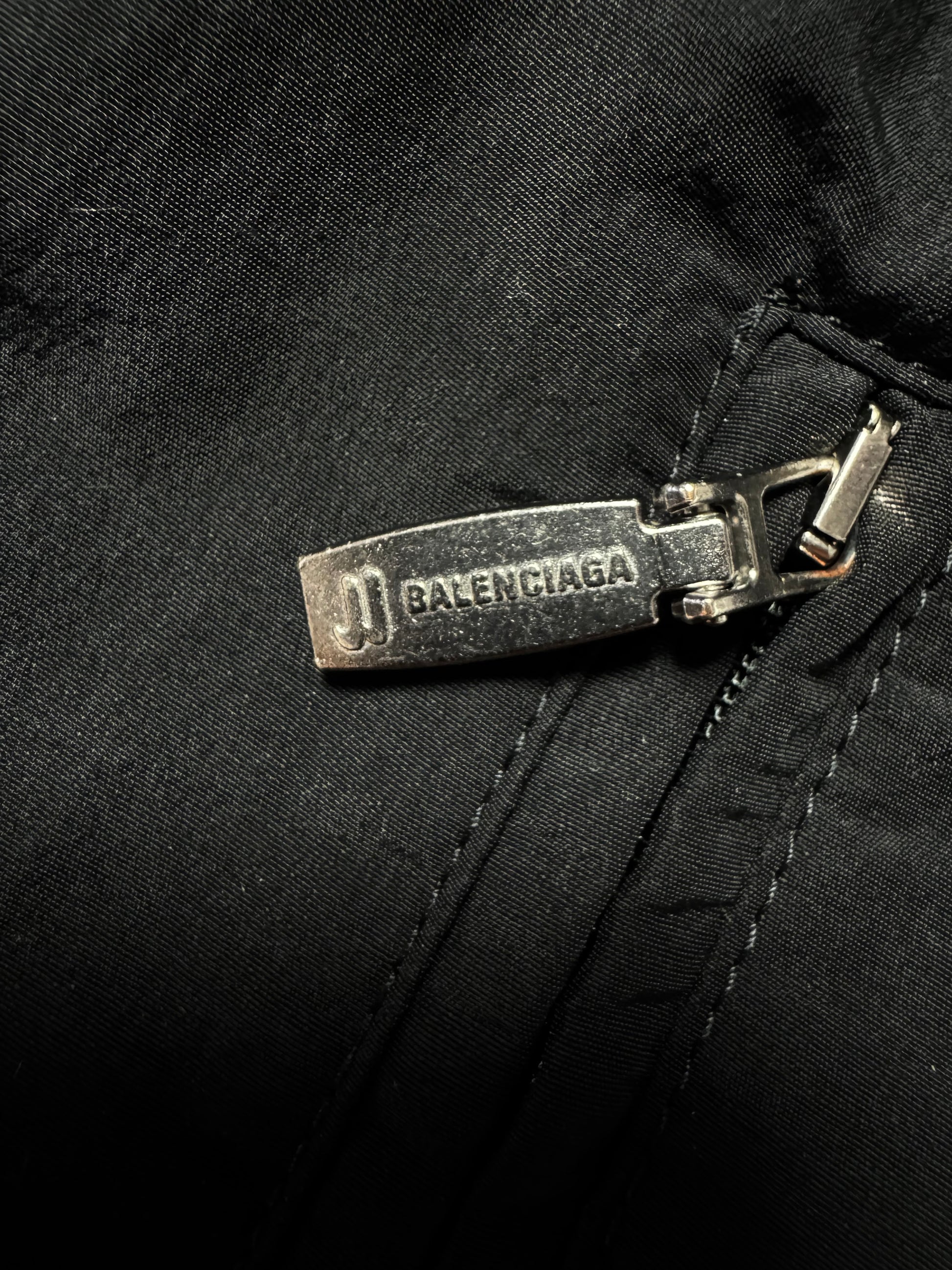 Balenciaga Unifit Sporty B Logo Track Black Nylon Pant