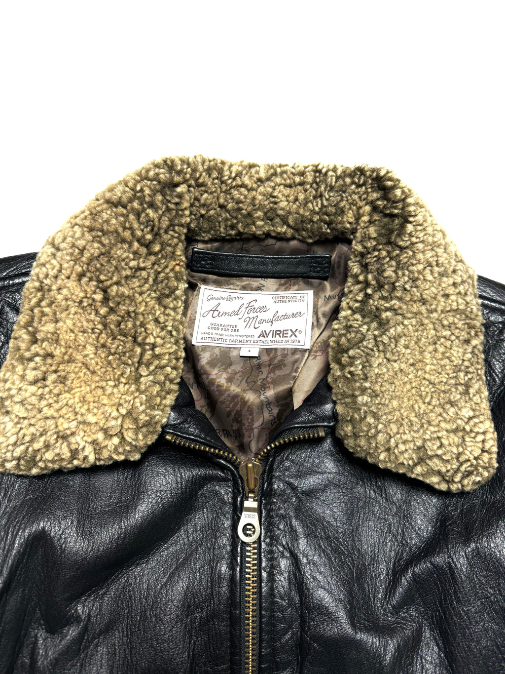 Avirex Pilot Fur Leather Jacket
