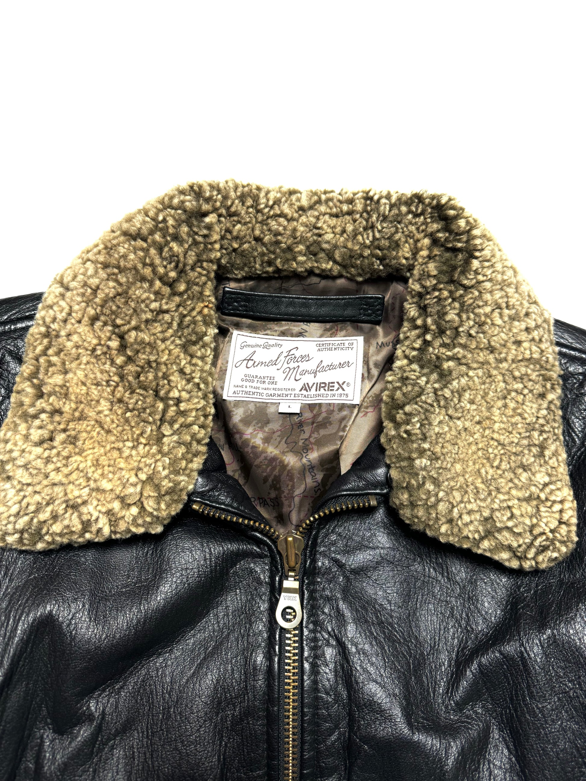 Avirex Pilot Fur Leather Jacket