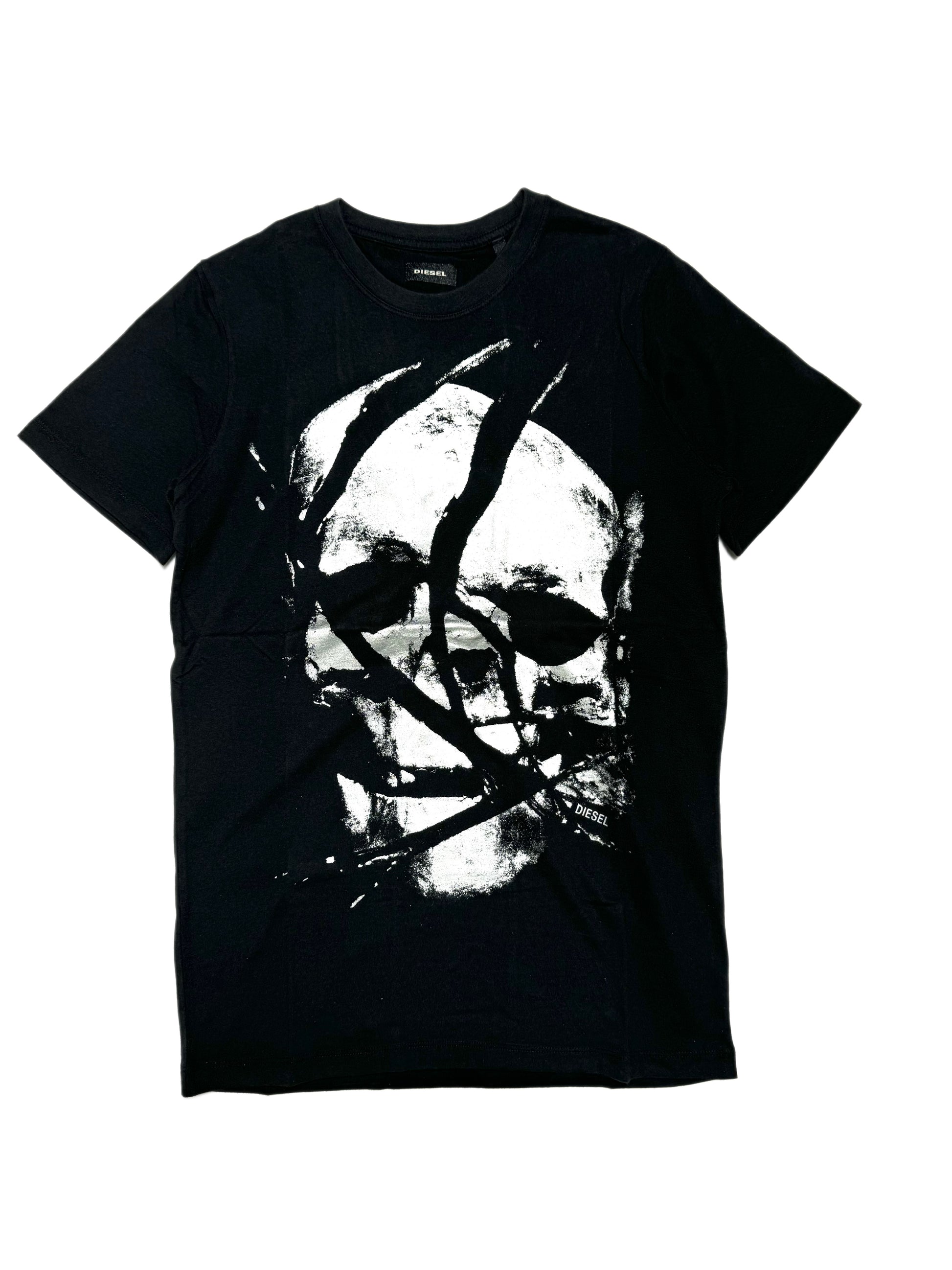 Diesel Black "Shattered Skull" Tee