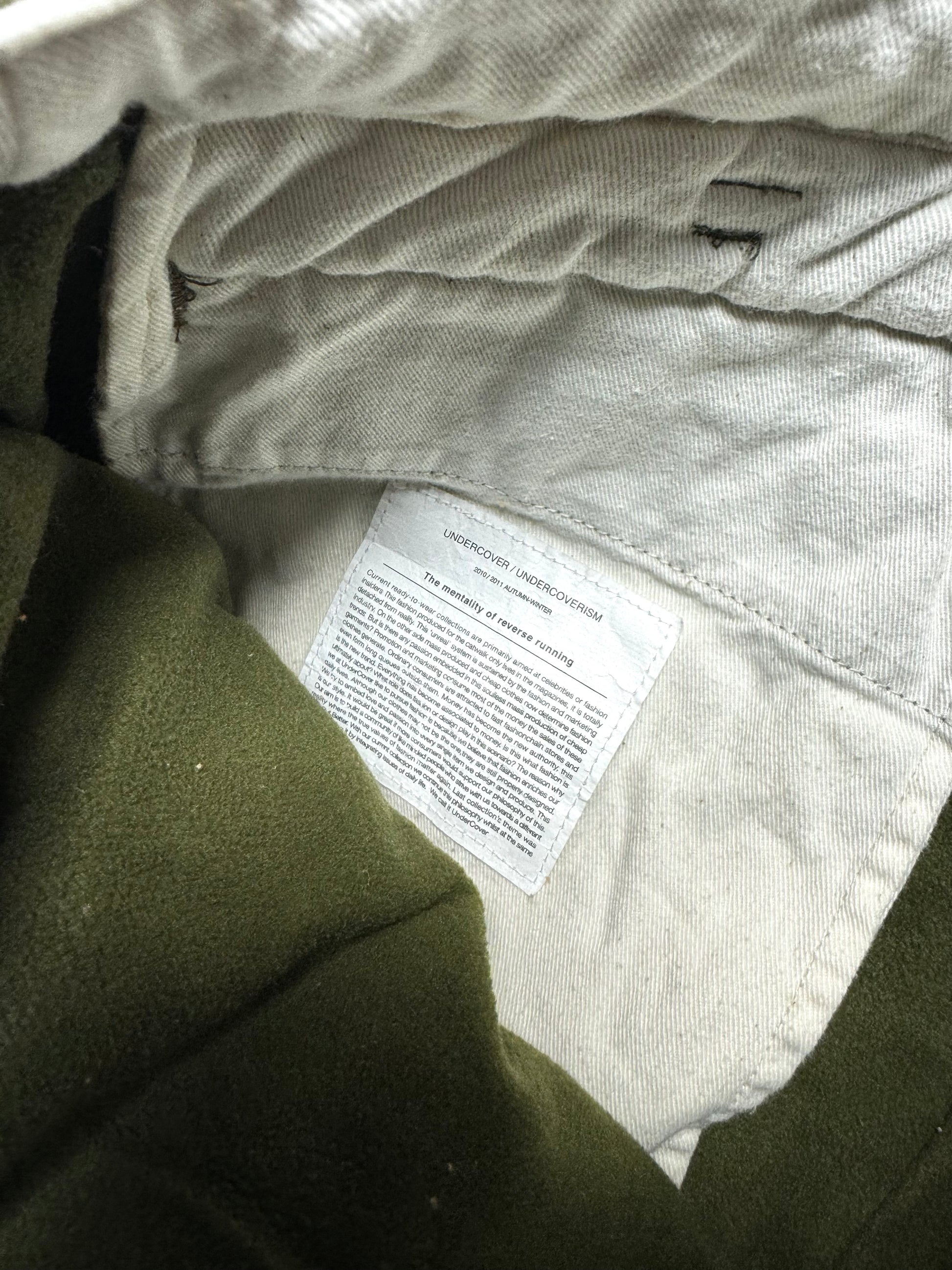 Undercover 2011 Aw Army Green Skirt