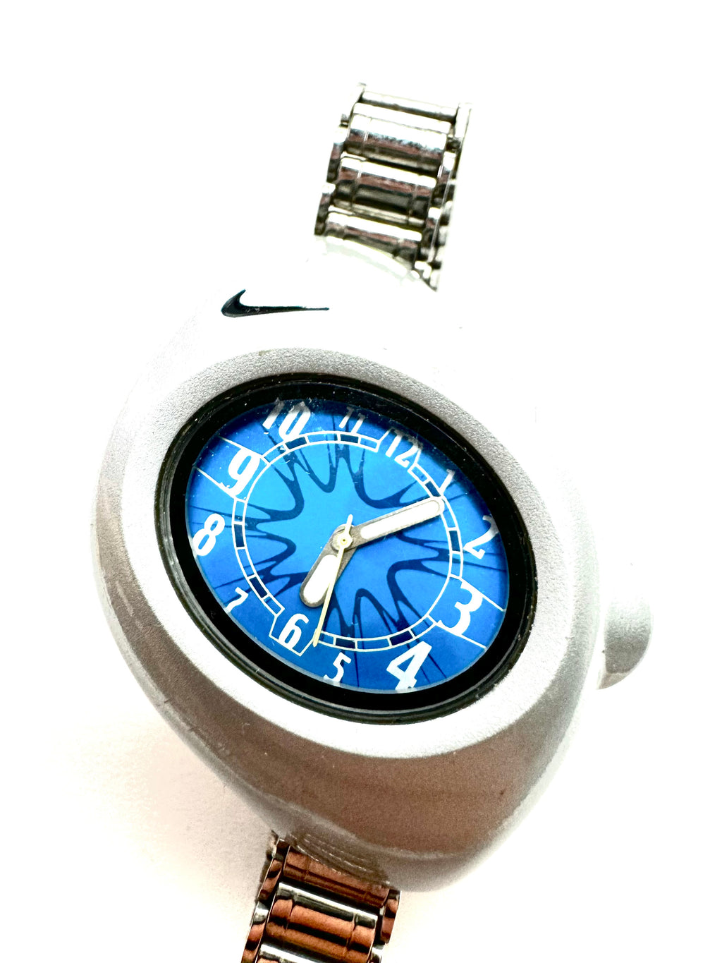 NIKE 2000s Blue Metal Strap Watch