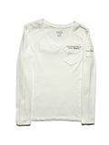 AVIREX white oceanic fleet navy long sleeve 90s