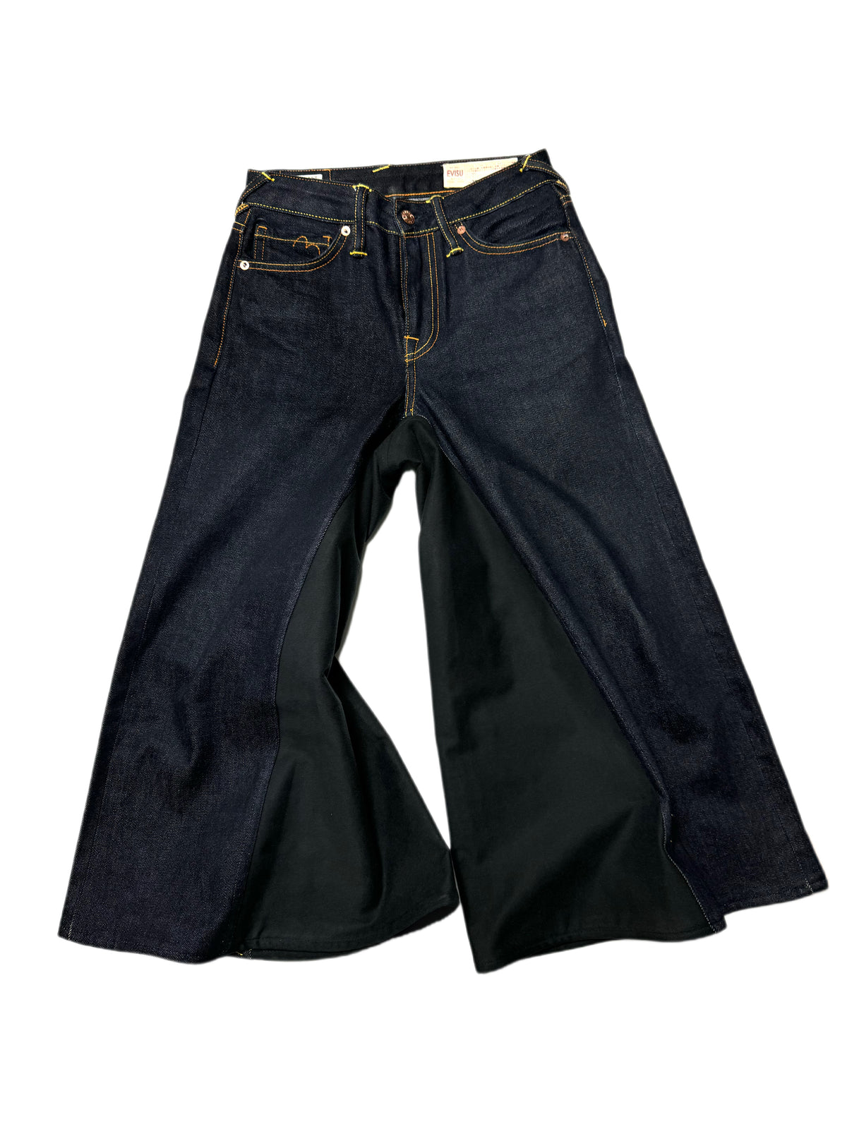 Evisu Remake Sakura Dragon White Brushed Daicock Denim Jean