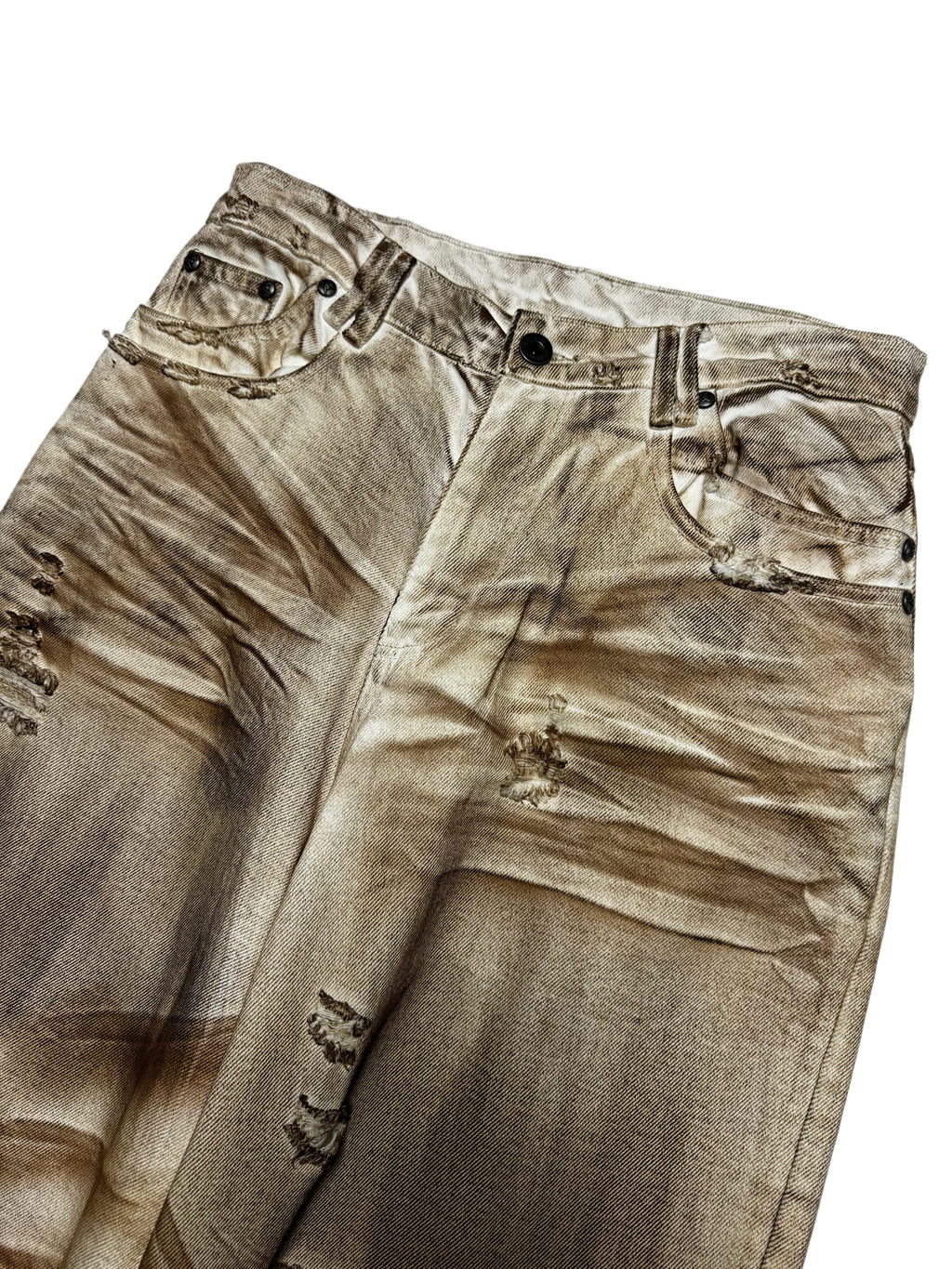 Thought We Friends Wax Coated Jean