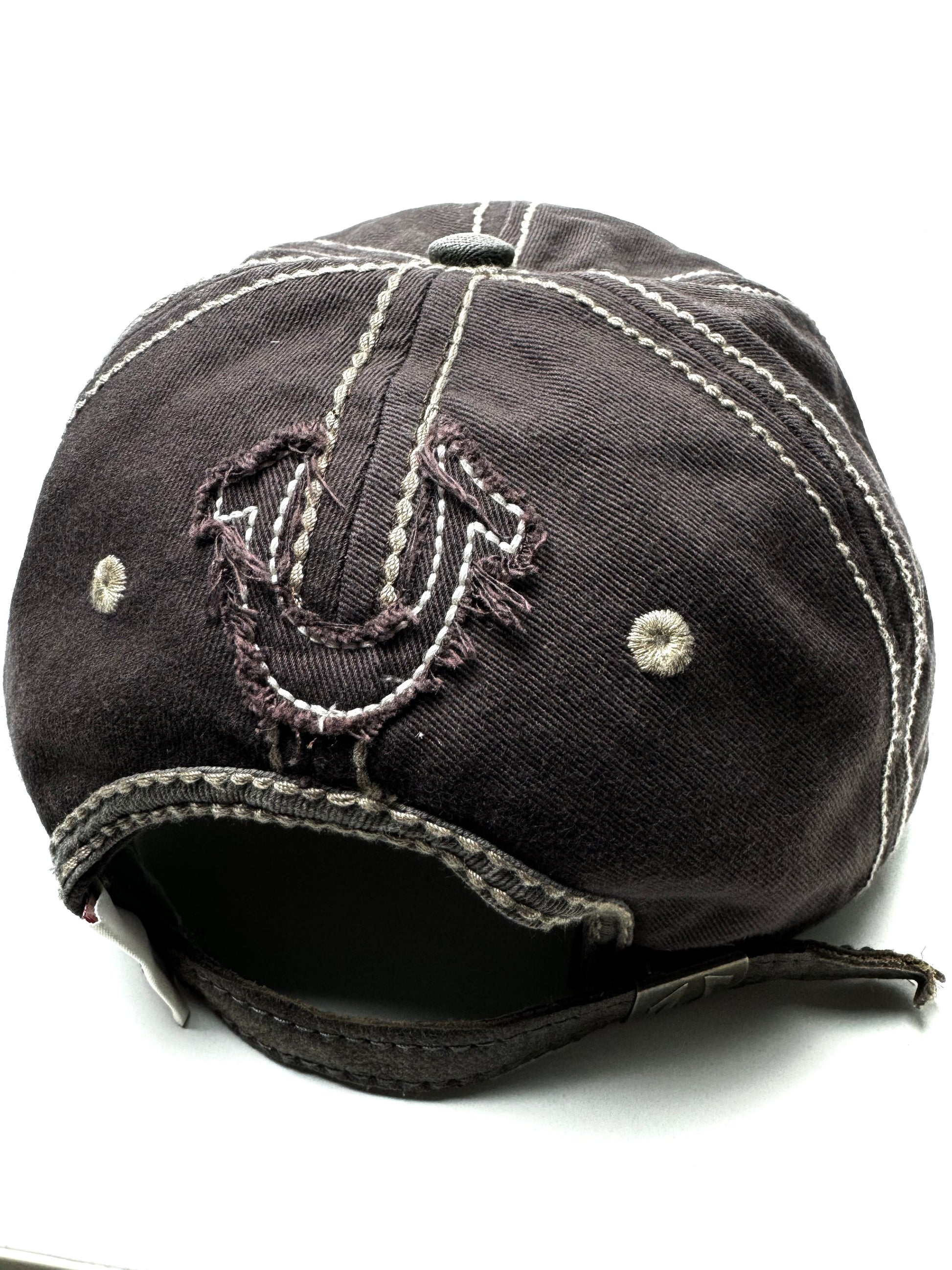 True Religion Denim Distressed Cap (Rare)