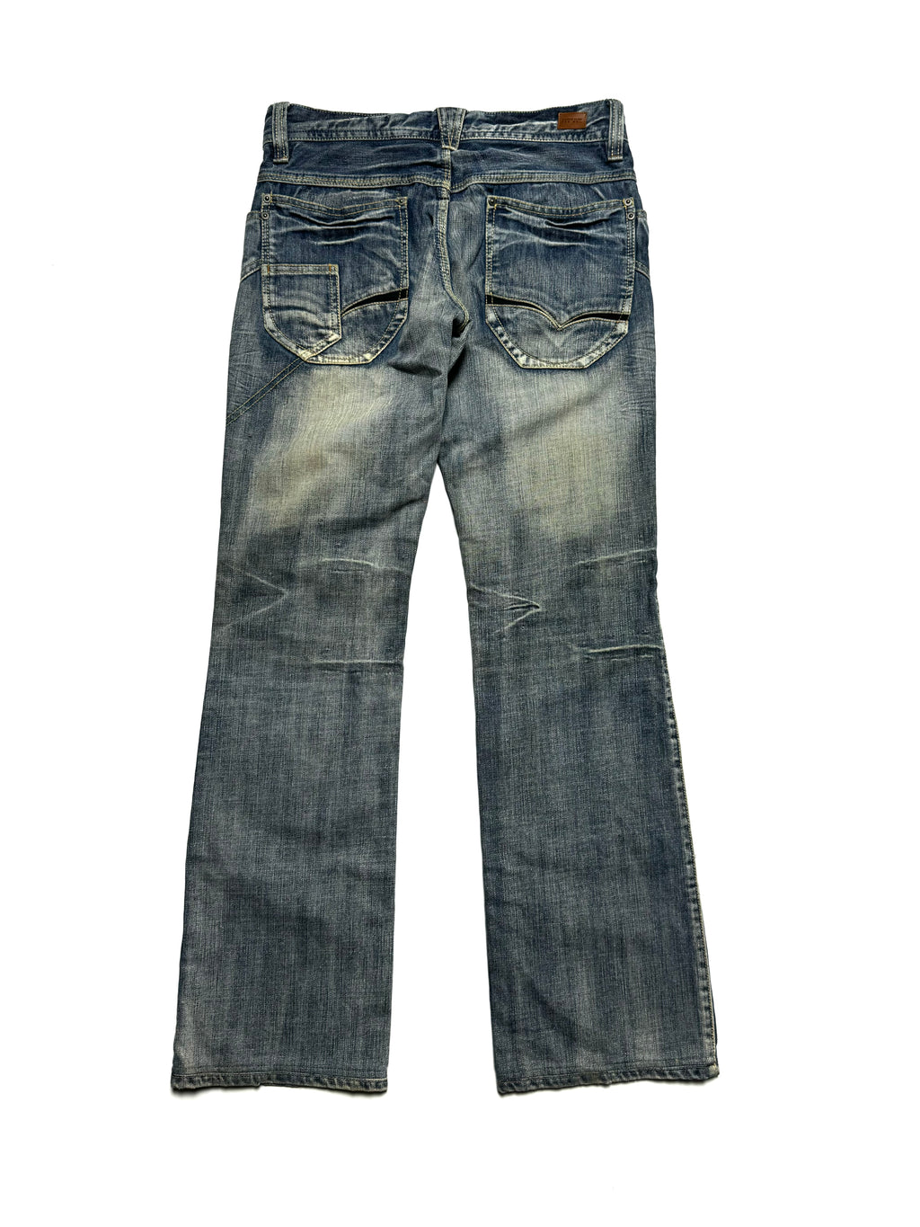 Nicole Club Washed Flared Denim Jean 2000s