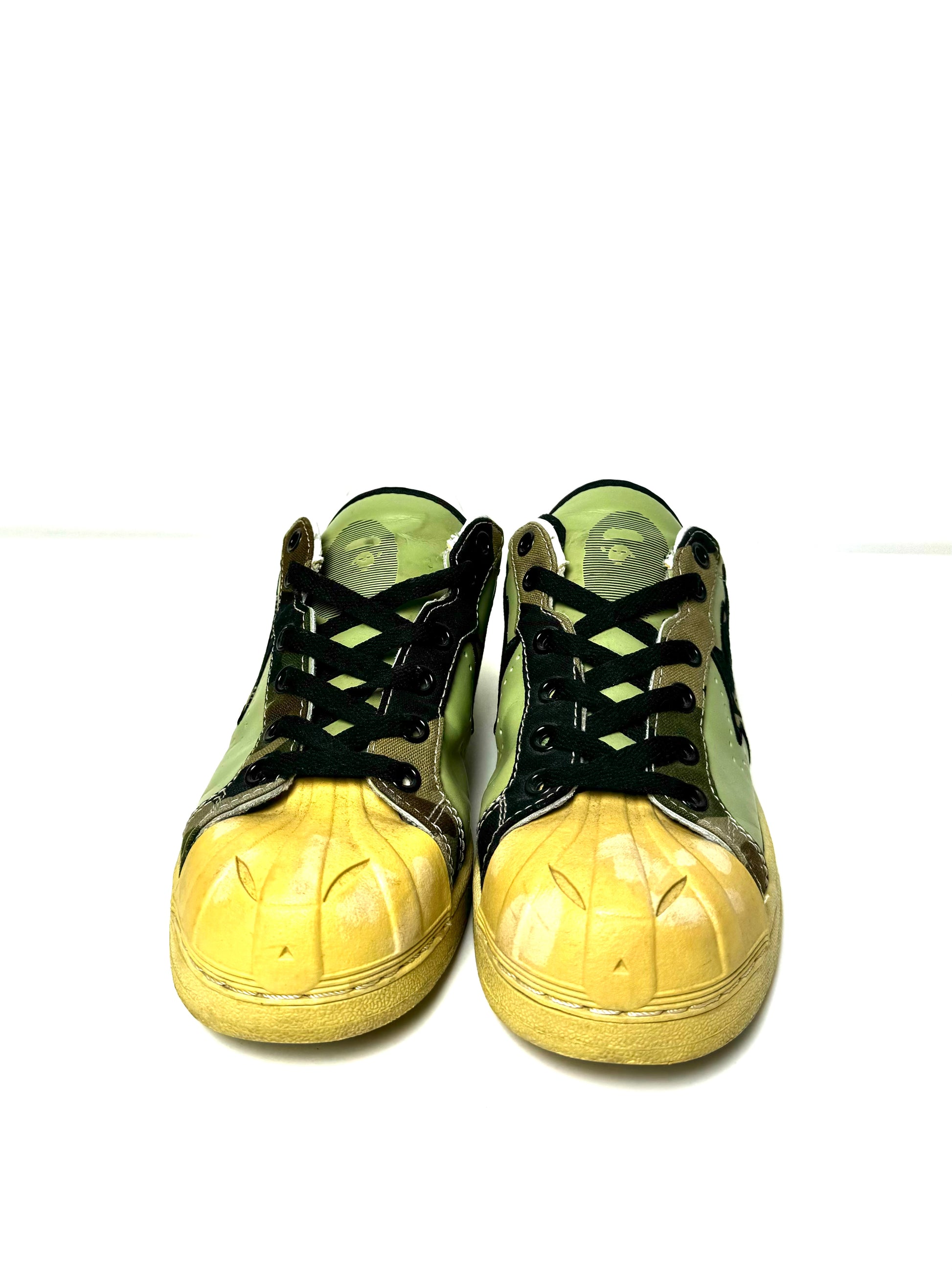 BAPE 2000s Camo Leather Skullsta