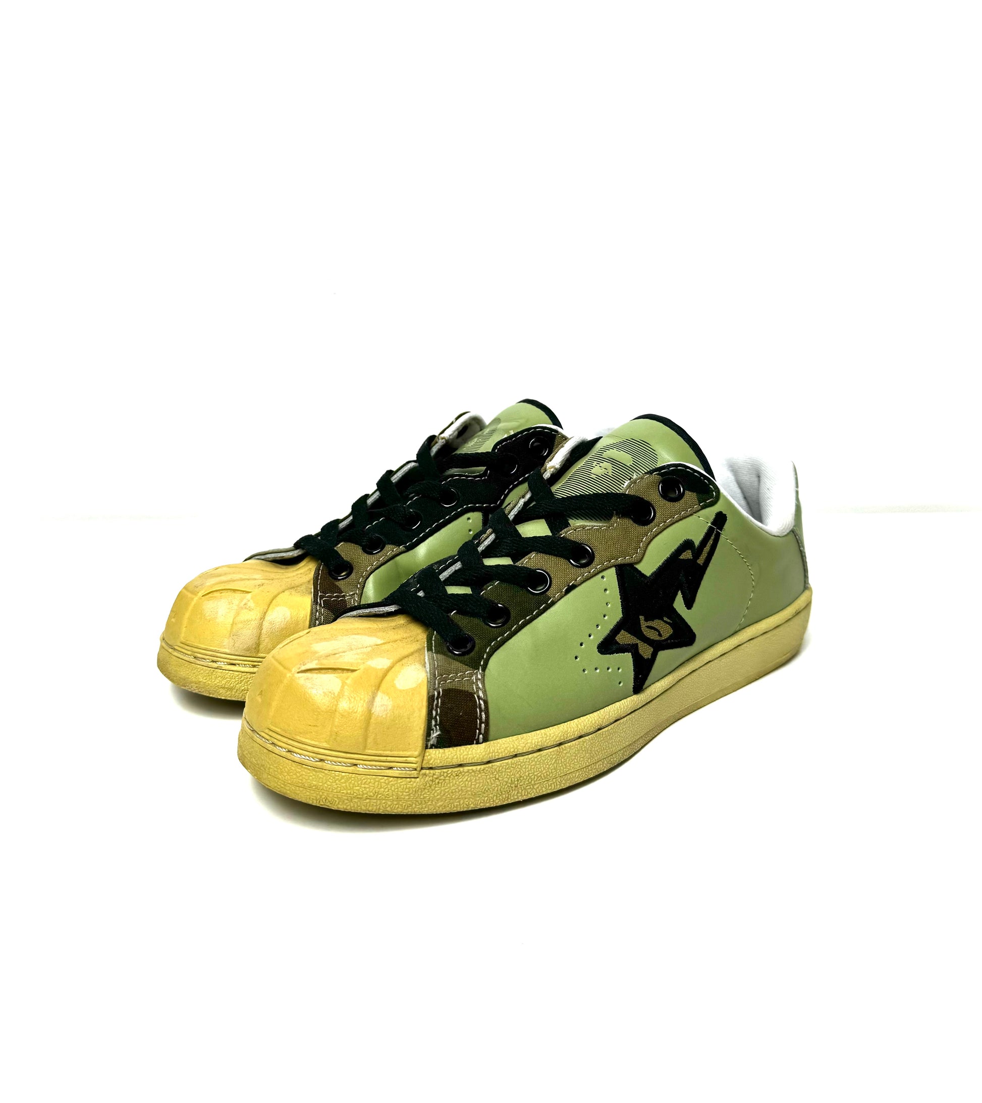 BAPE 2000s Camo Leather Skullsta