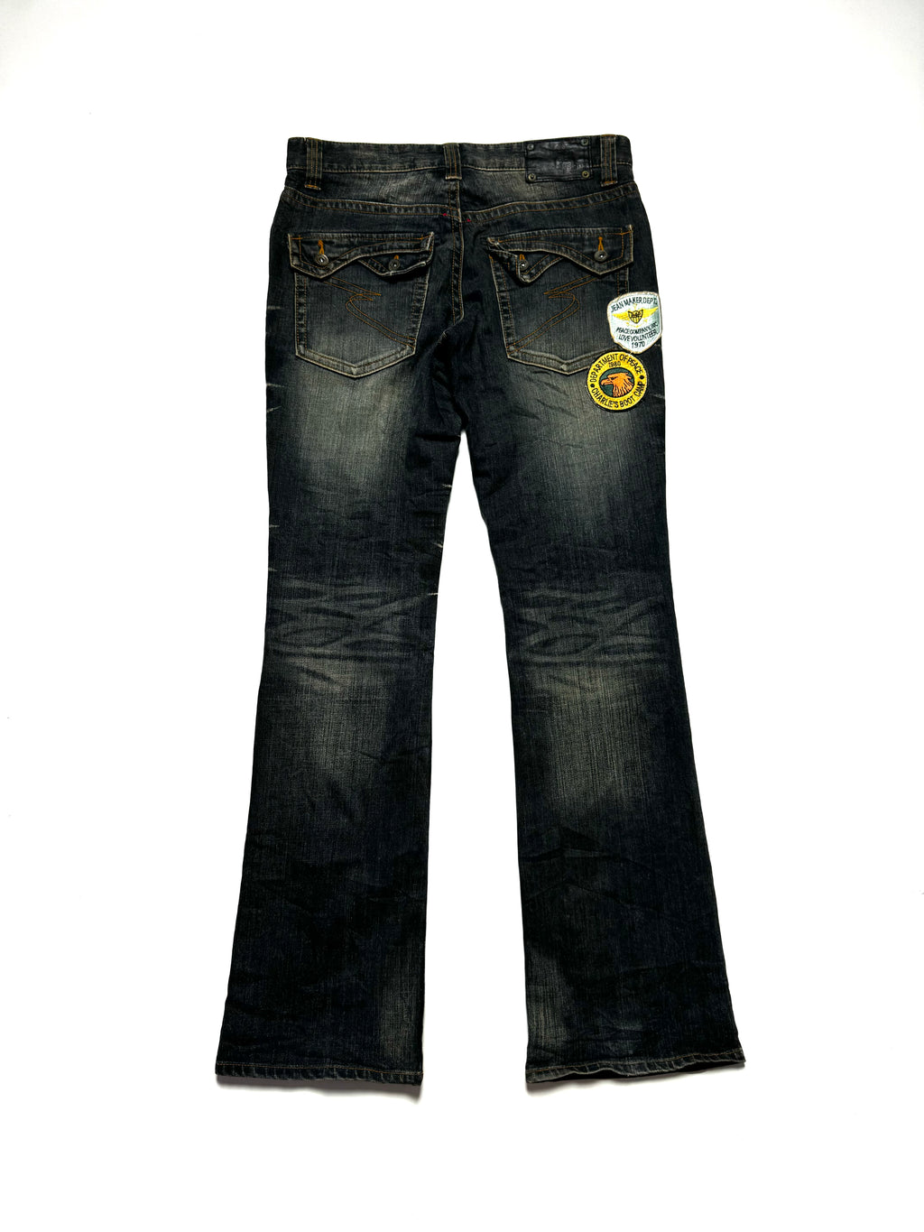 Semantic Design Acid Washed Patch Jean 2000s
