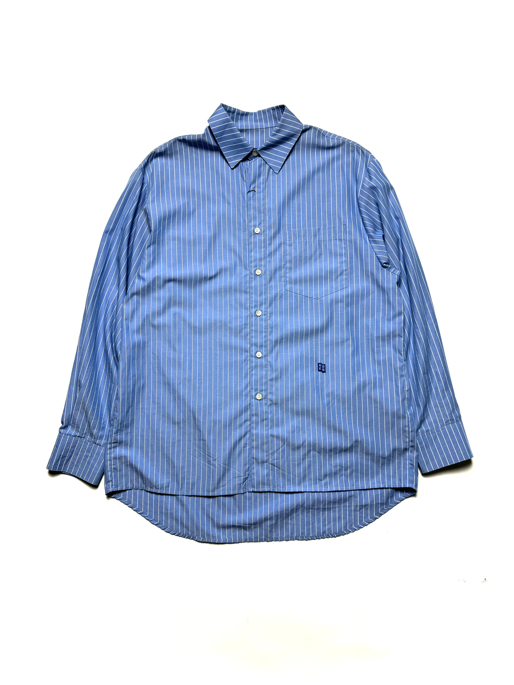 Ader Error Oversized Blue Stripe Shirt