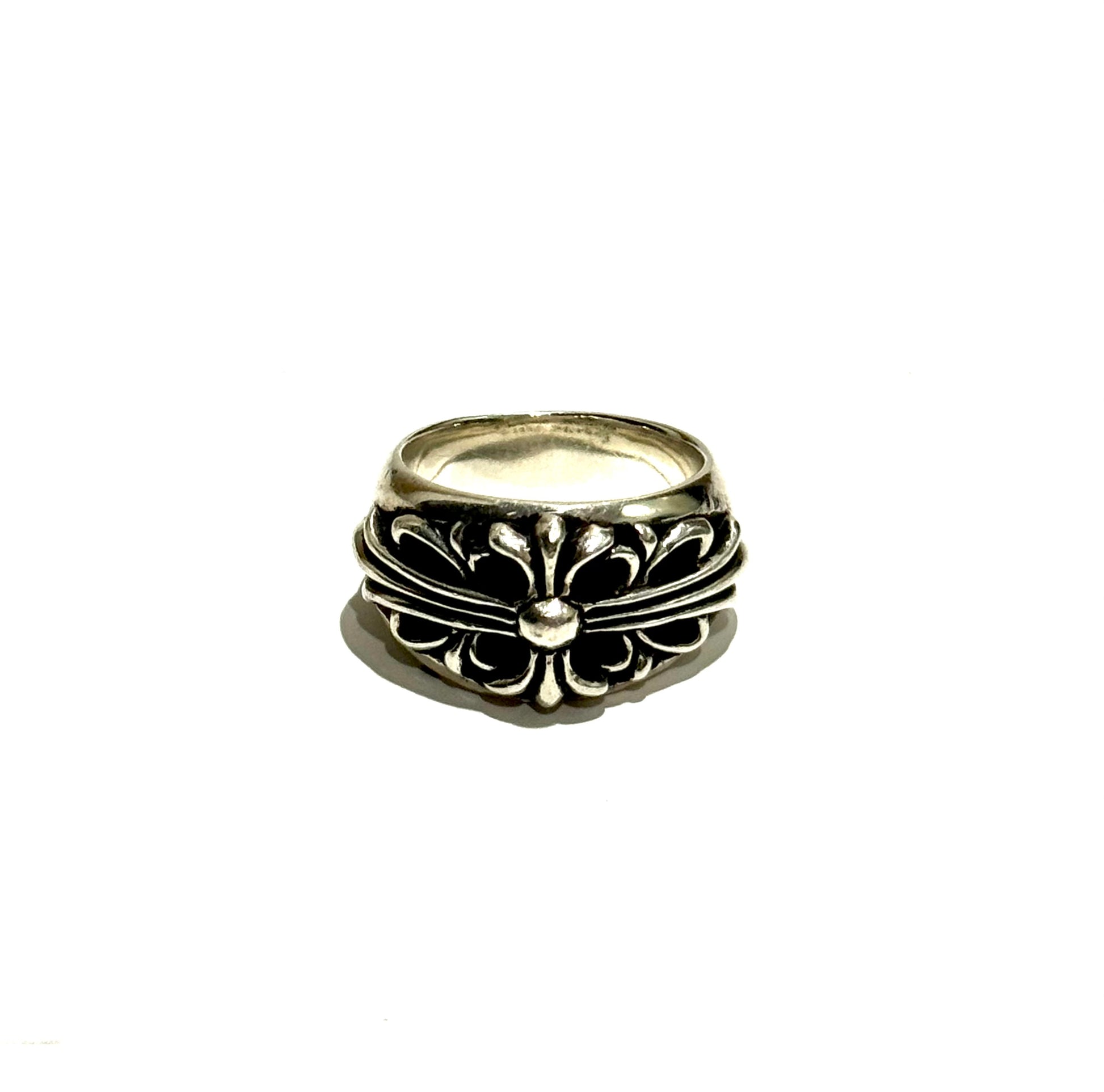 ChromeHearts 925 Sterling Silver Floral Ring  1992