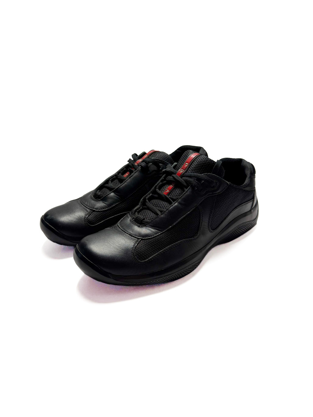 Prada America’s Cup Black Leather Shoe 2000s