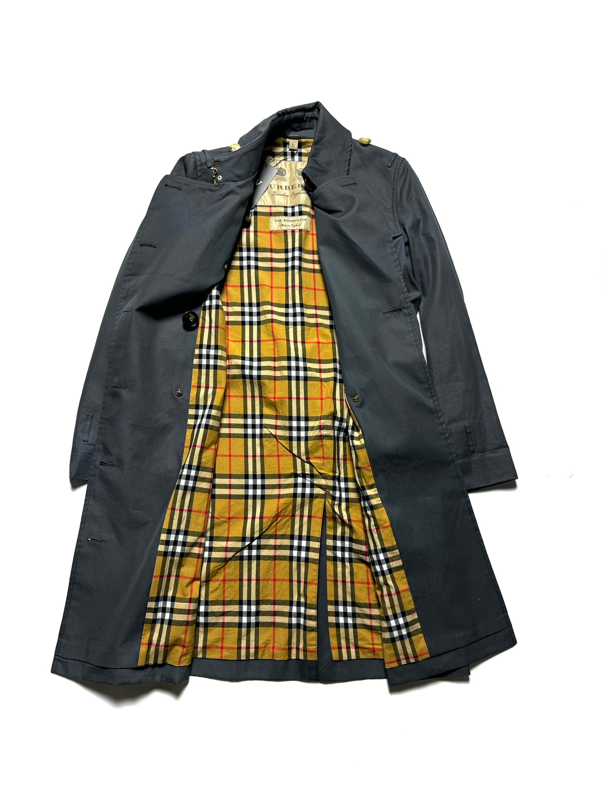 Burberry Dark Grey Trench Coat