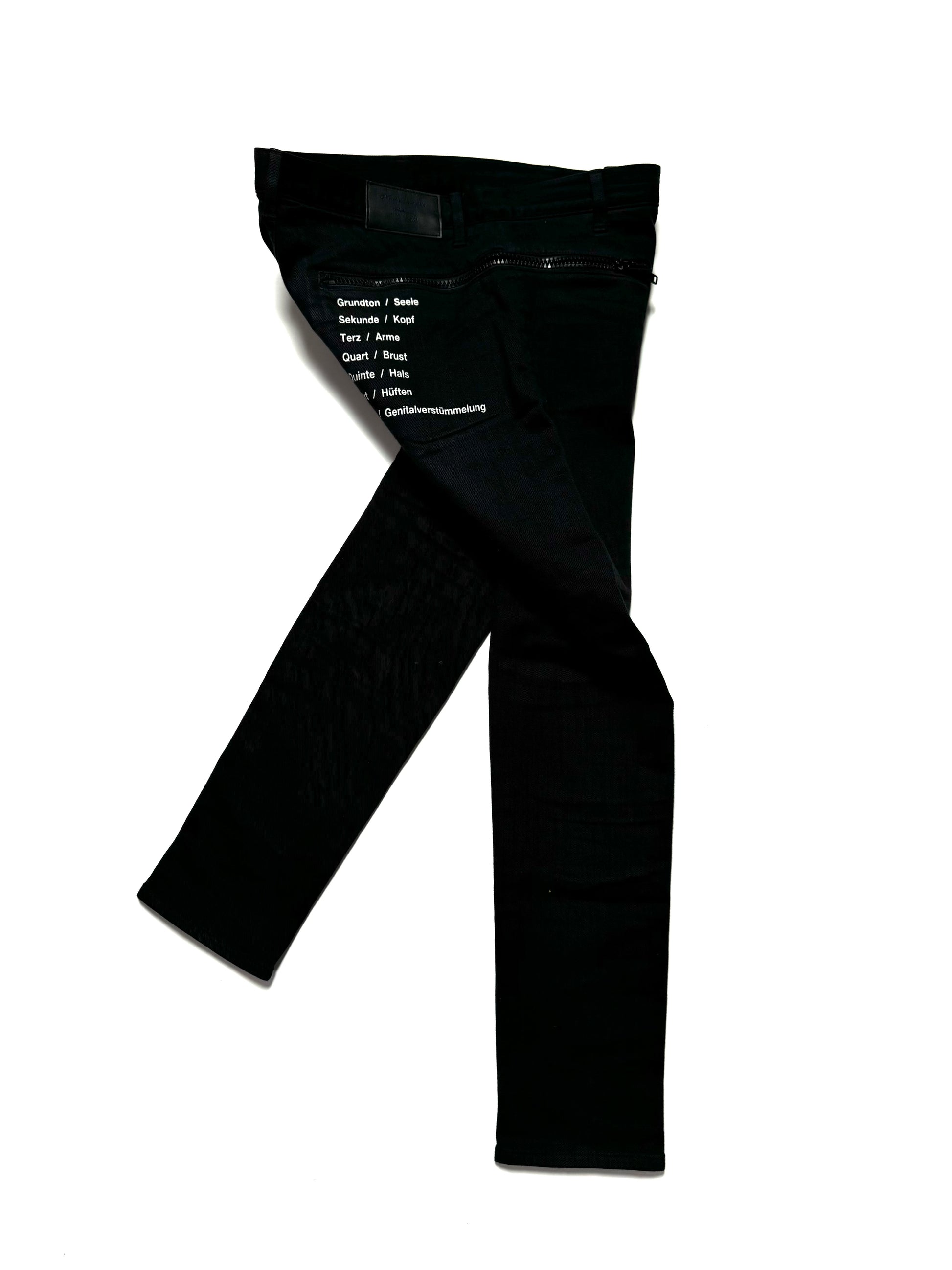 Undercover UCU4501-1 JUN TAKAHASHI  Black Jean