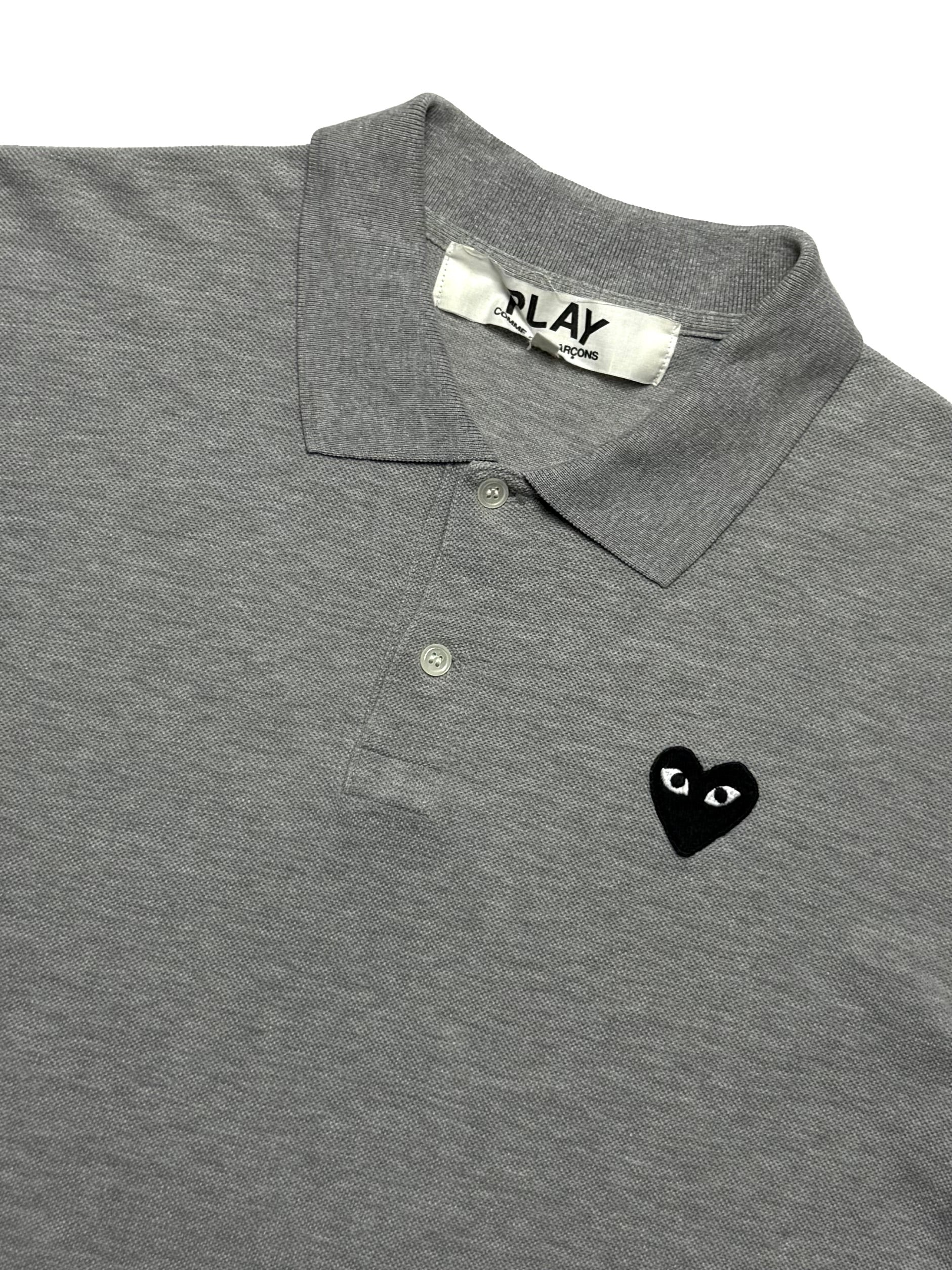 COMME DES GARCONS Play Polo Shirt Grey