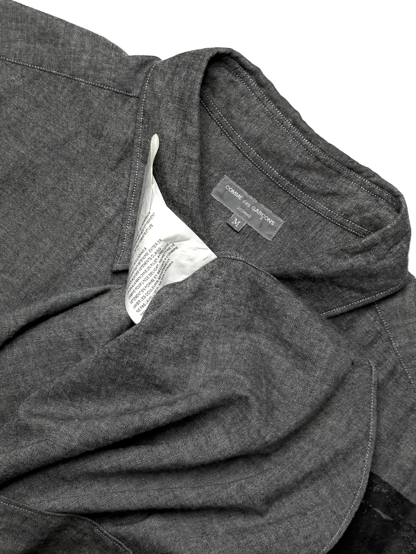 COMME DES GARCONS HOMME AD2002 CUBA Shirt Grey