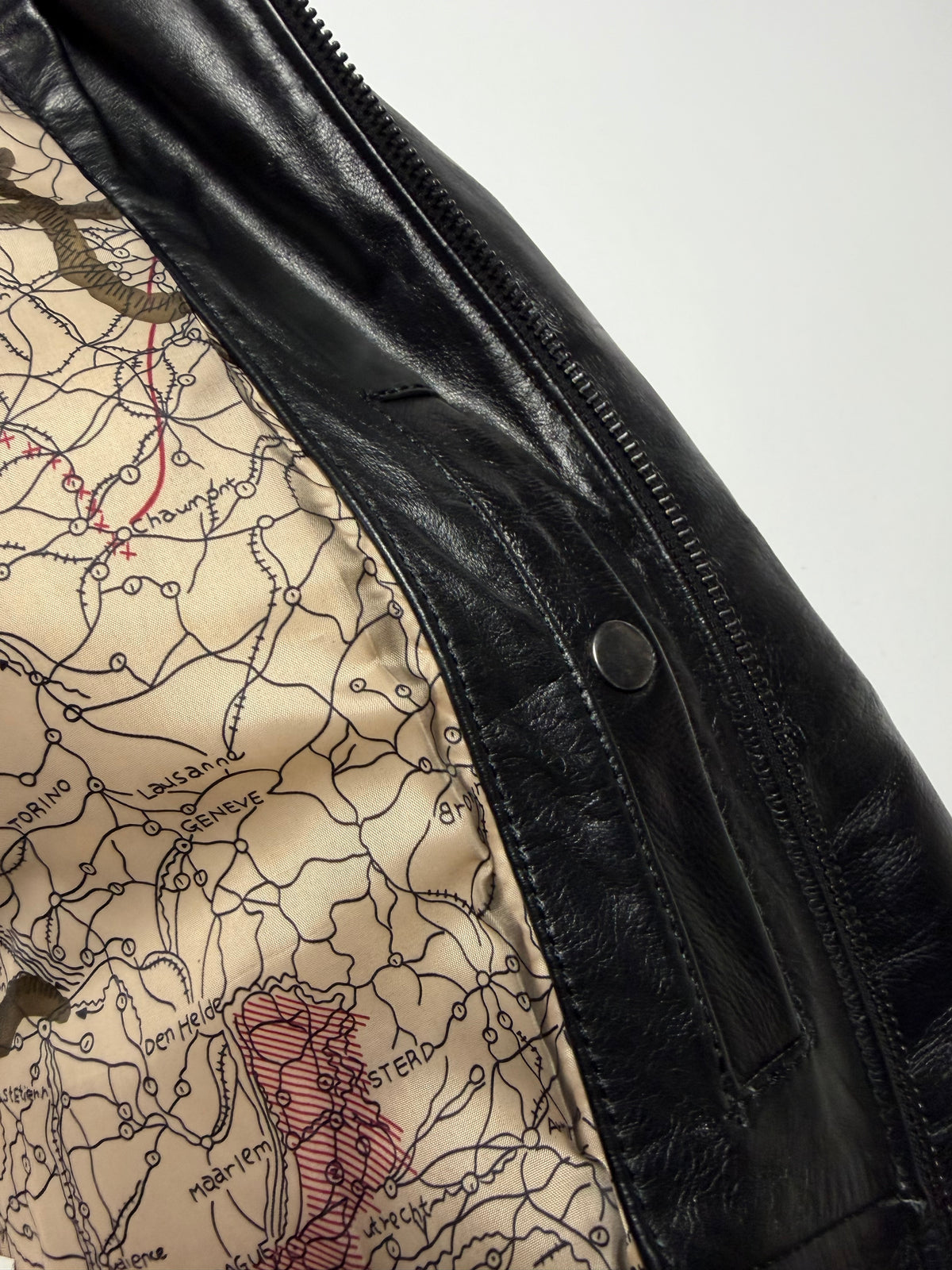 Avirex Leather Military G-1 Jacket  U.S.S. William M. Standley
