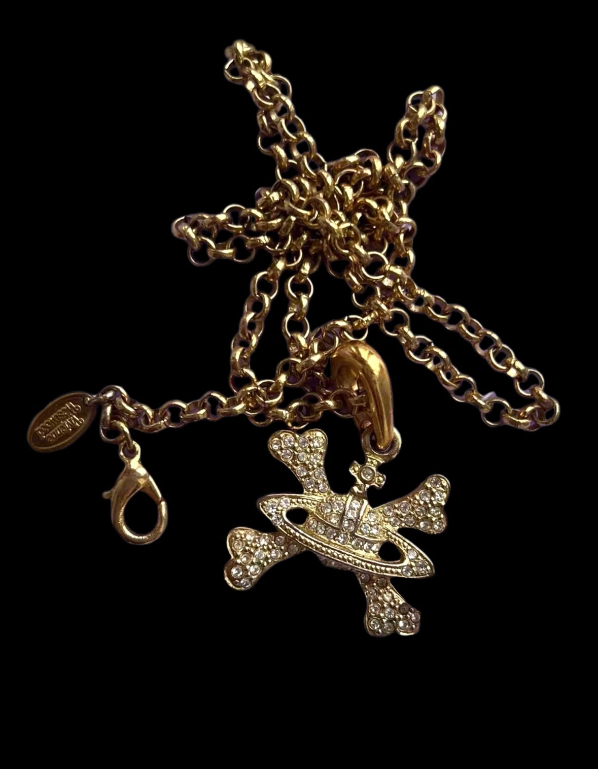 Vivienne Westwood Gold Skull Necklace