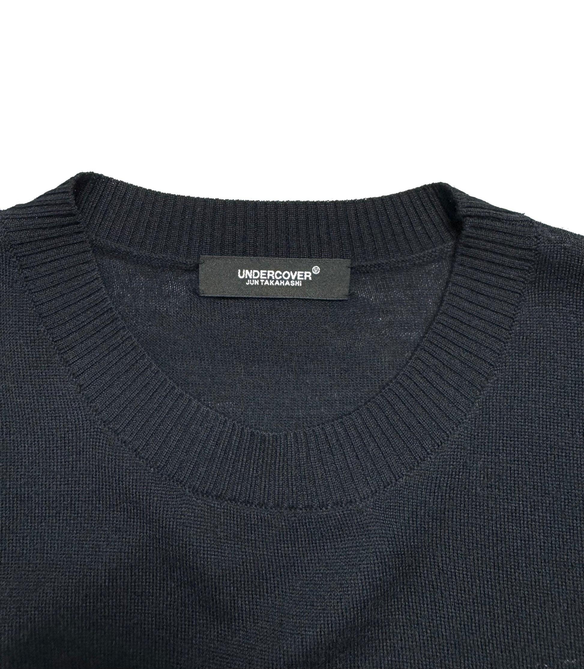 Undercover Asymmetric Black Pull Over Knit Dress