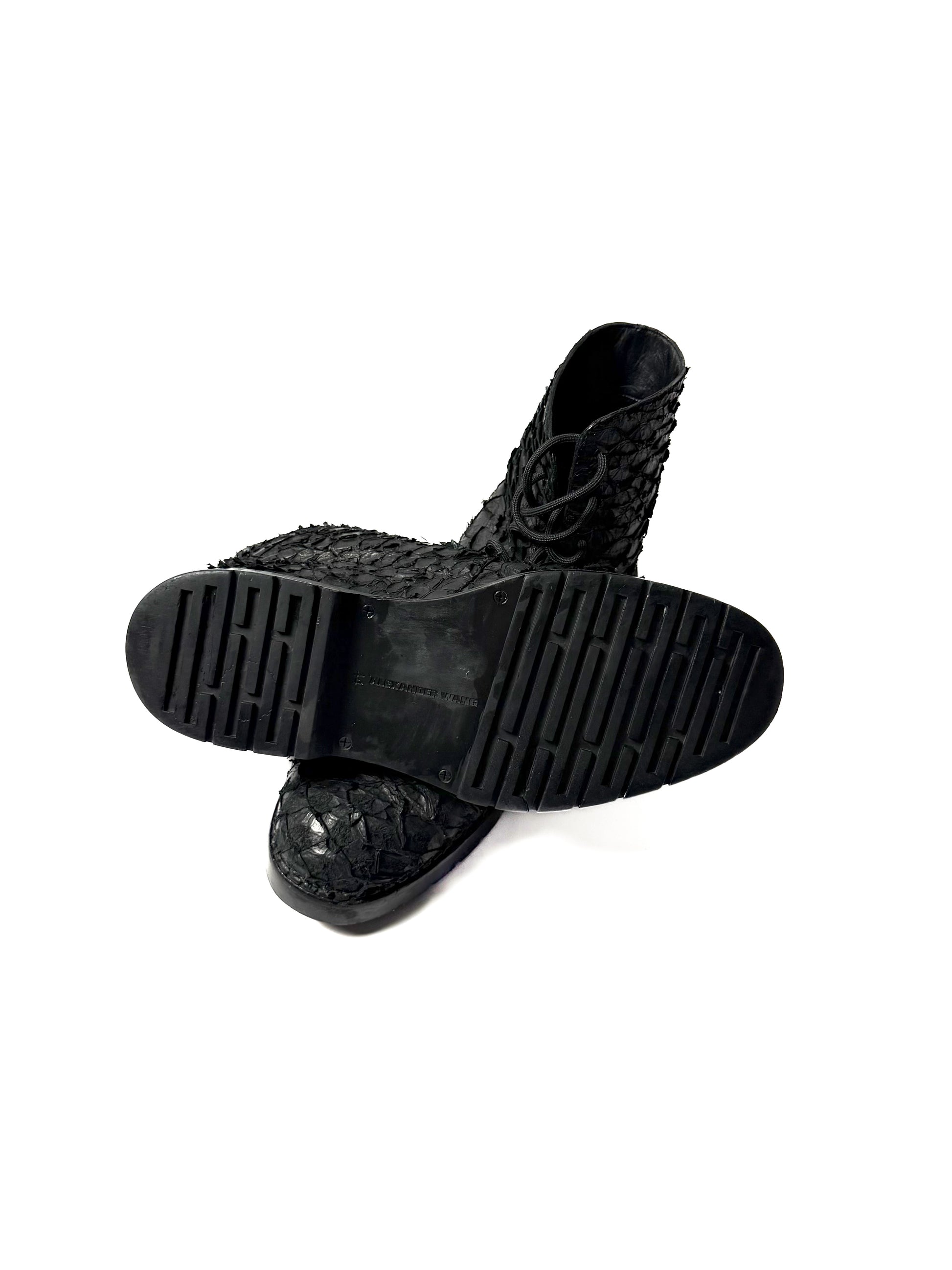 Alexander Wang Fish Skin Boots