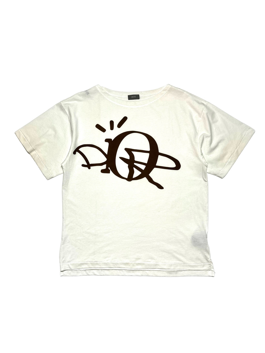 Dior x CACTUS JACK White Cream Tee
