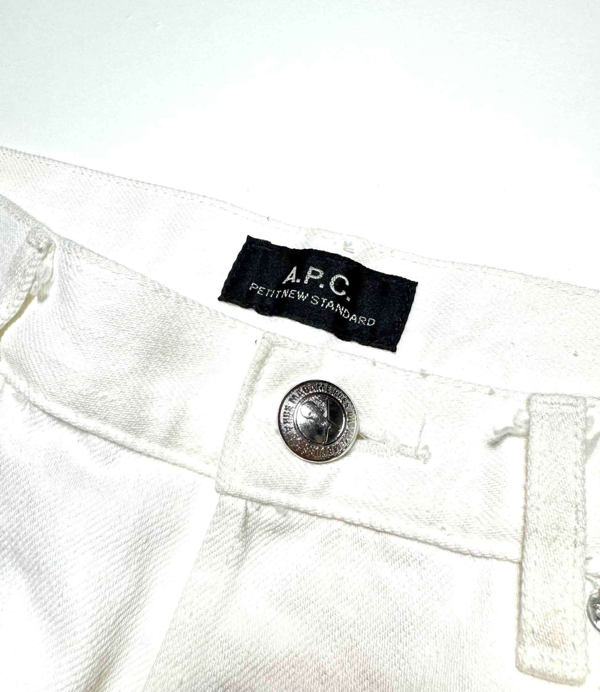 A.P.C. White Denim Slim Jean