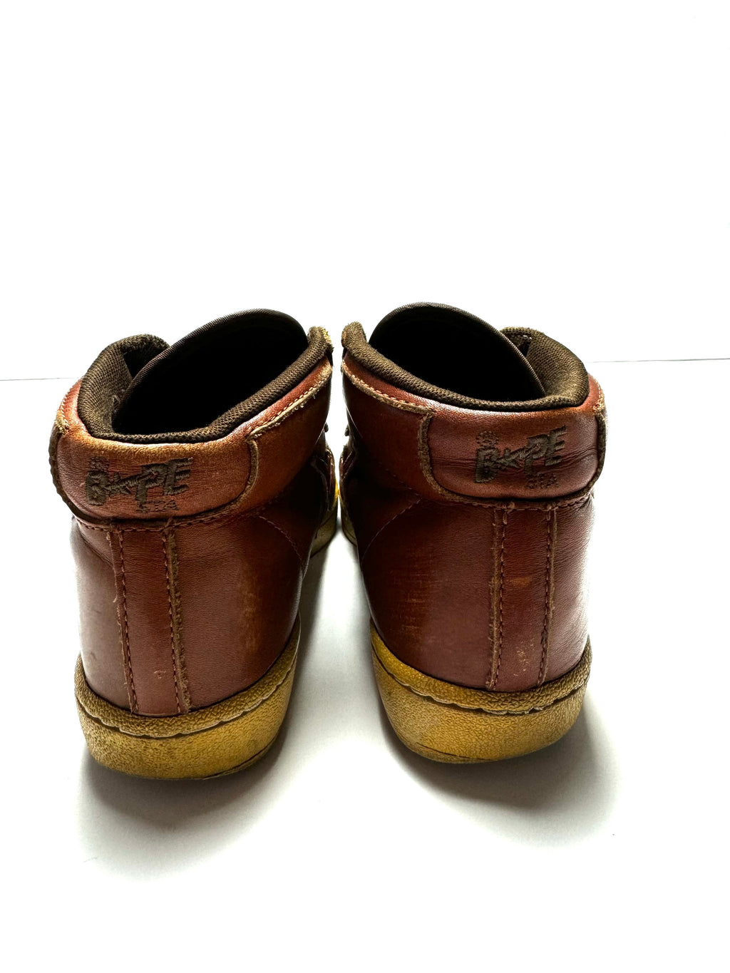 BAPE Oil Brown Leather Skullsta 2012