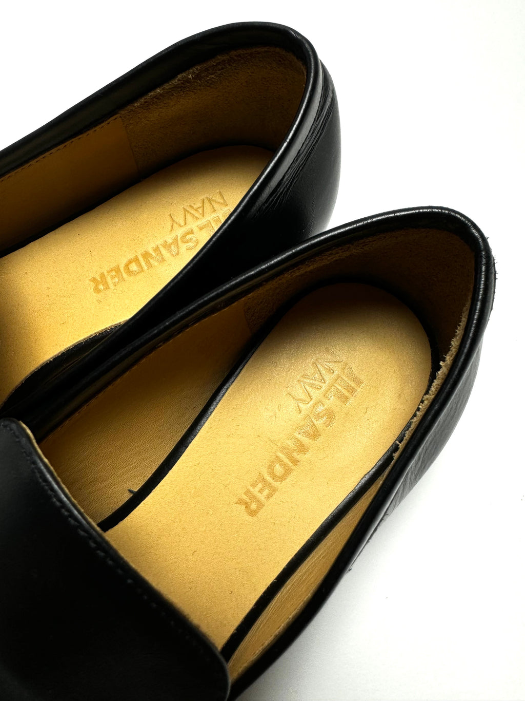 Jil Sander Black Double Strap Loafer