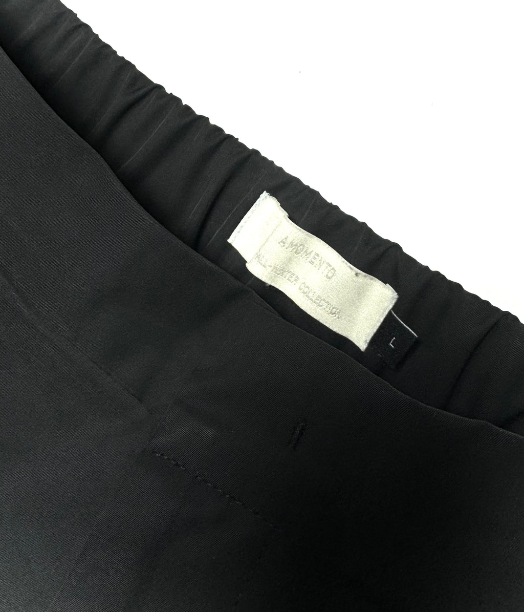 Amomento Three Tuck Plated Baggy Pants