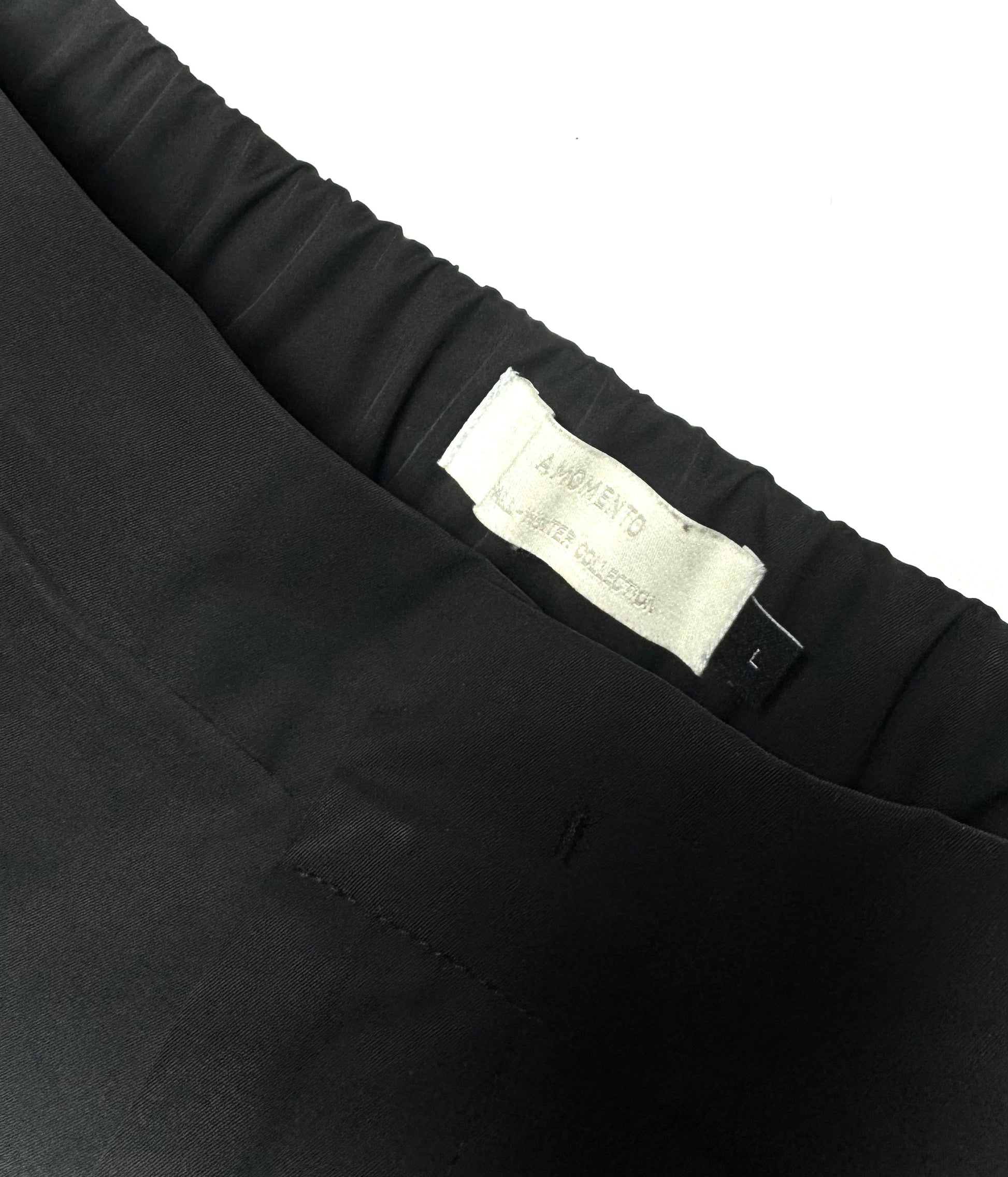 Amomento Three Tuck Plated Baggy Pants