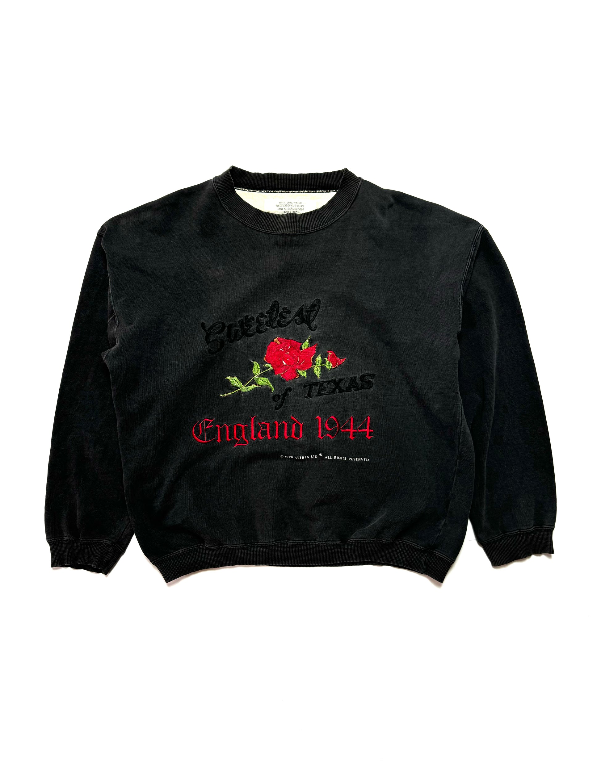Avirex Texan Rose Crewneck 90s